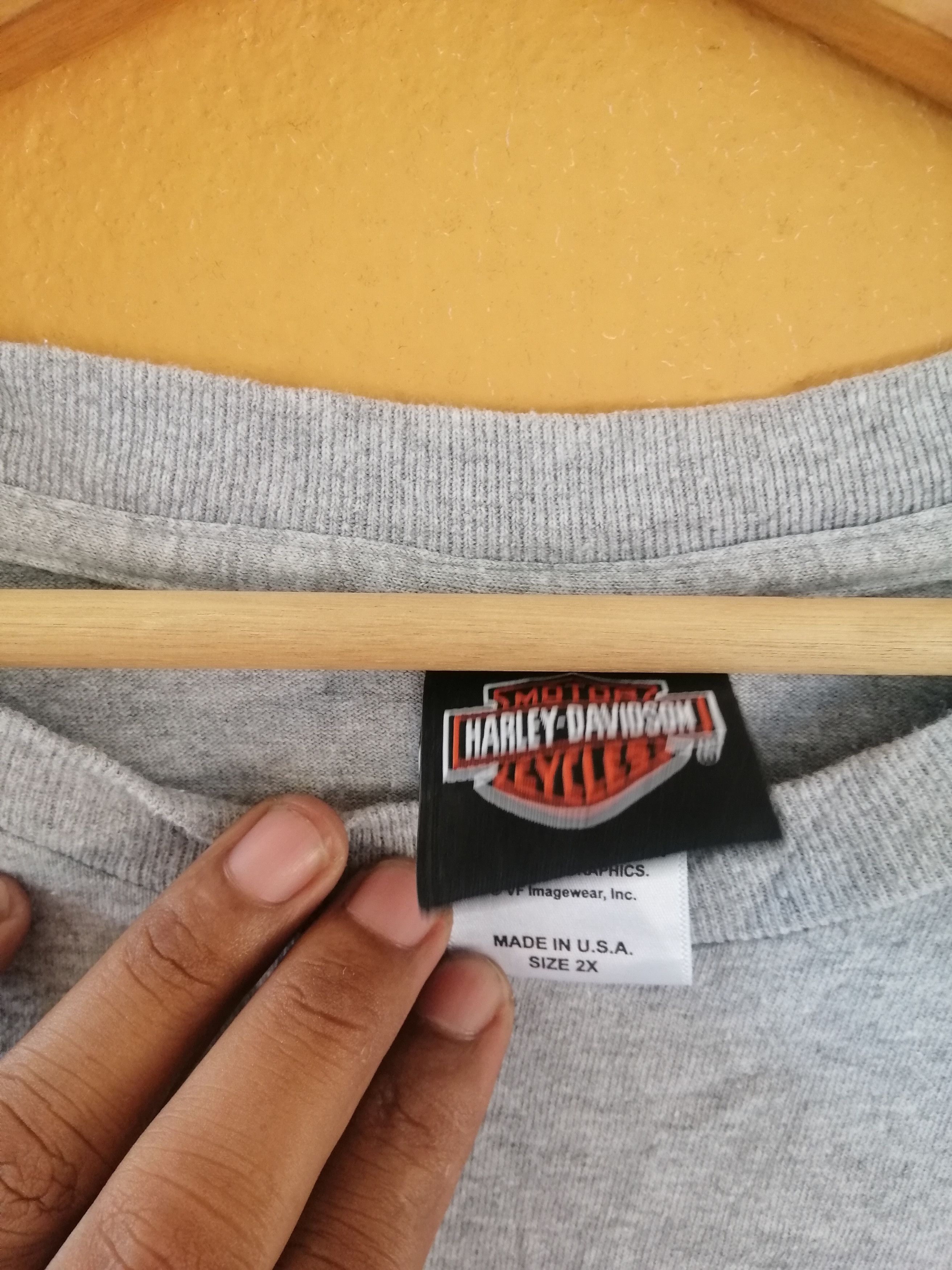 Harley Davidson × Vintage Vintage Harley Davidson Long Sleeve T Shirt Size US XL / EU 56 / 4 - 4 Thumbnail
