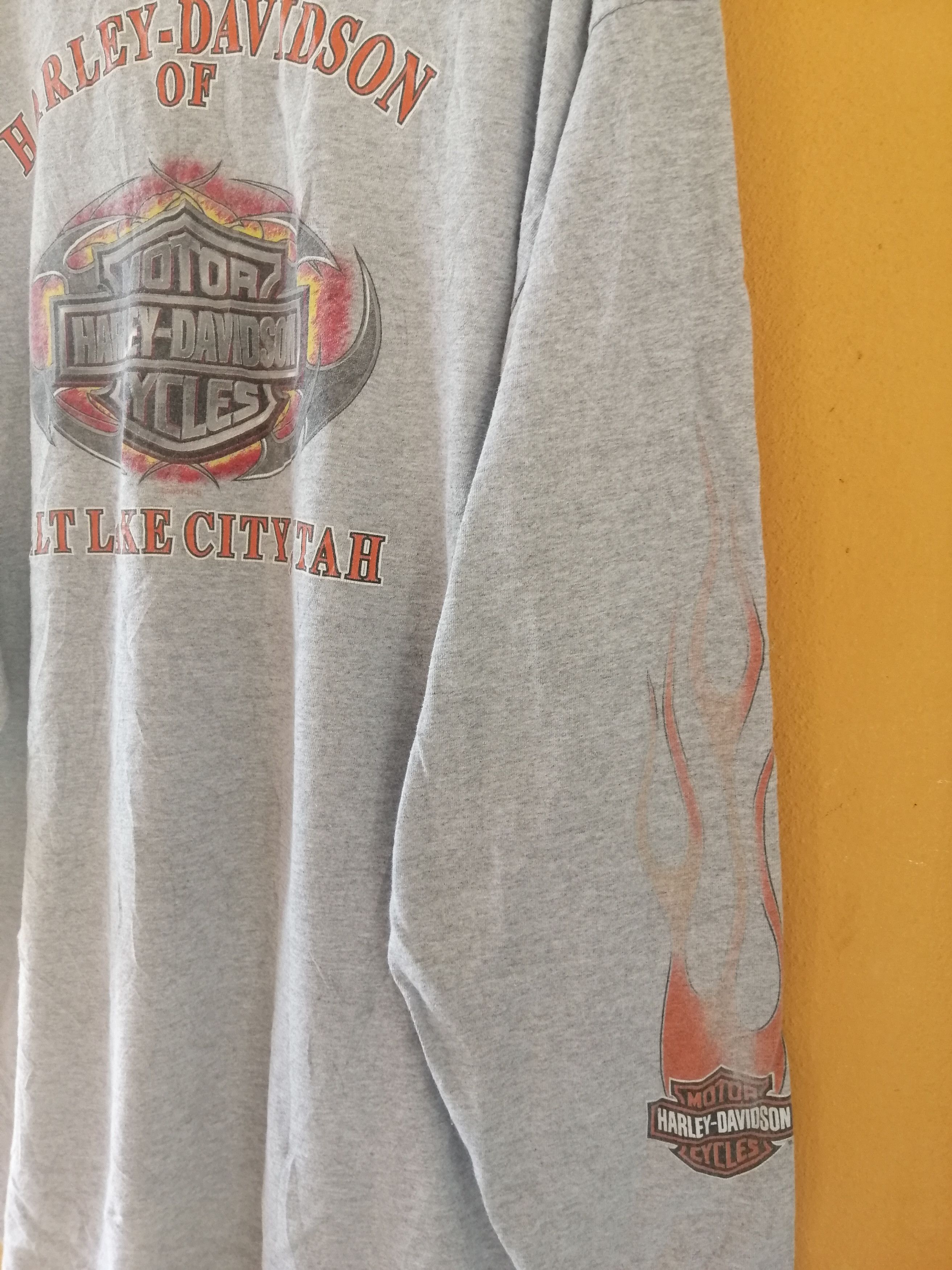 Harley Davidson × Vintage Vintage Harley Davidson Long Sleeve T Shirt Size US XL / EU 56 / 4 - 6 Thumbnail