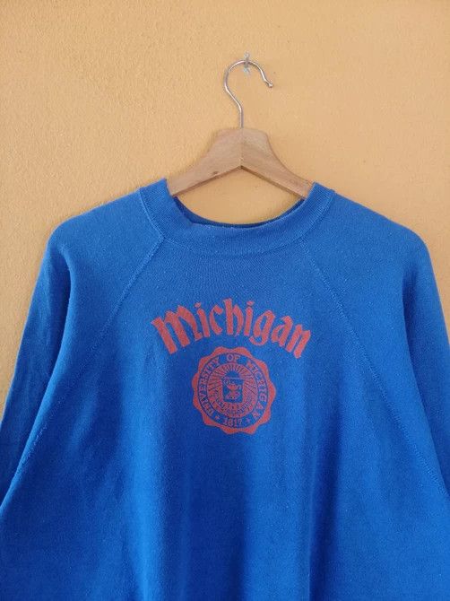 Tultex Vintage 90s University of Michigan sweatshirt B3 Size US XL / EU 56 / 4 - 1 Thumbnail