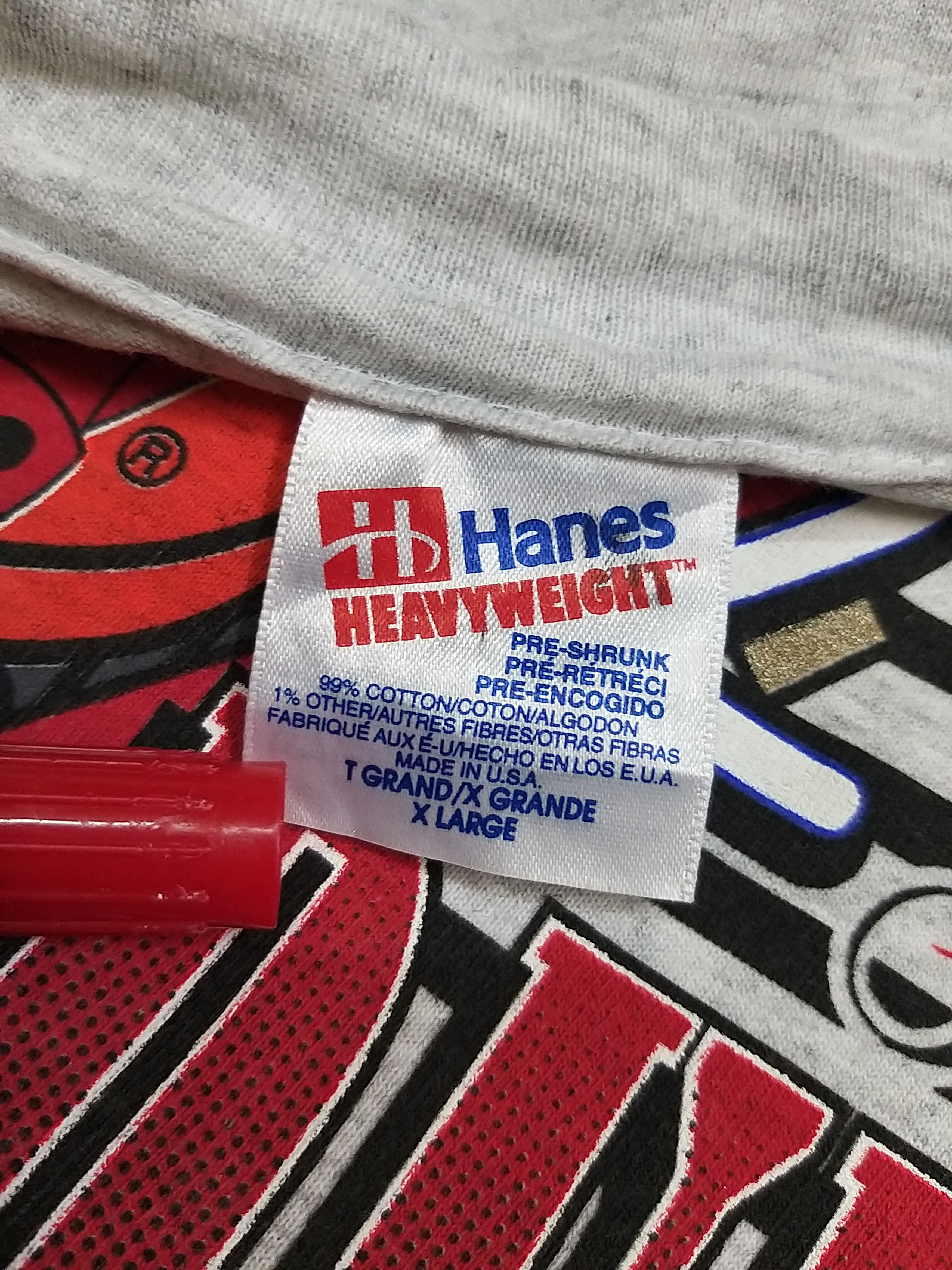 NBA RARE💥VINTAGE 90s CHICAGO BULLS 3 YEAR CHAMPION 91-93 T SHIRT Size US XL / EU 56 / 4 - 8 Thumbnail