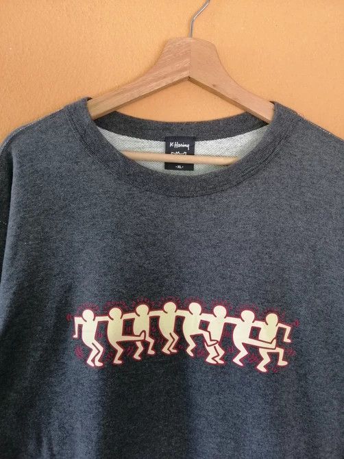 Keith Haring Vintage Keith Haring uniqlo pop art Sweatshirt B18 Size US XL / EU 56 / 4 - 6 Thumbnail