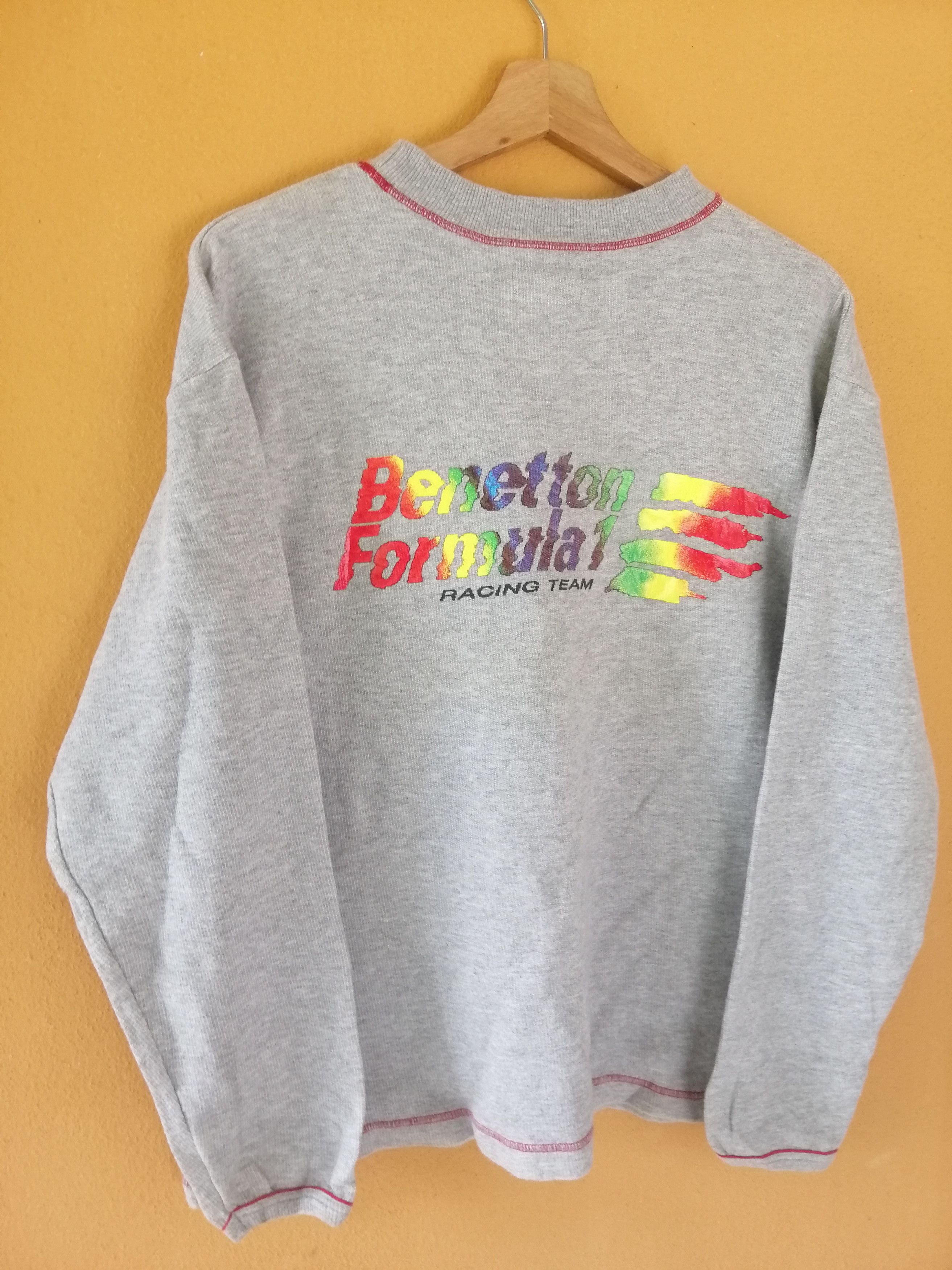Benetton Vintage Benetton Big Logo Jumper Fullover Sweatshirt B20 Size US M / EU 48-50 / 2 - 10 Thumbnail