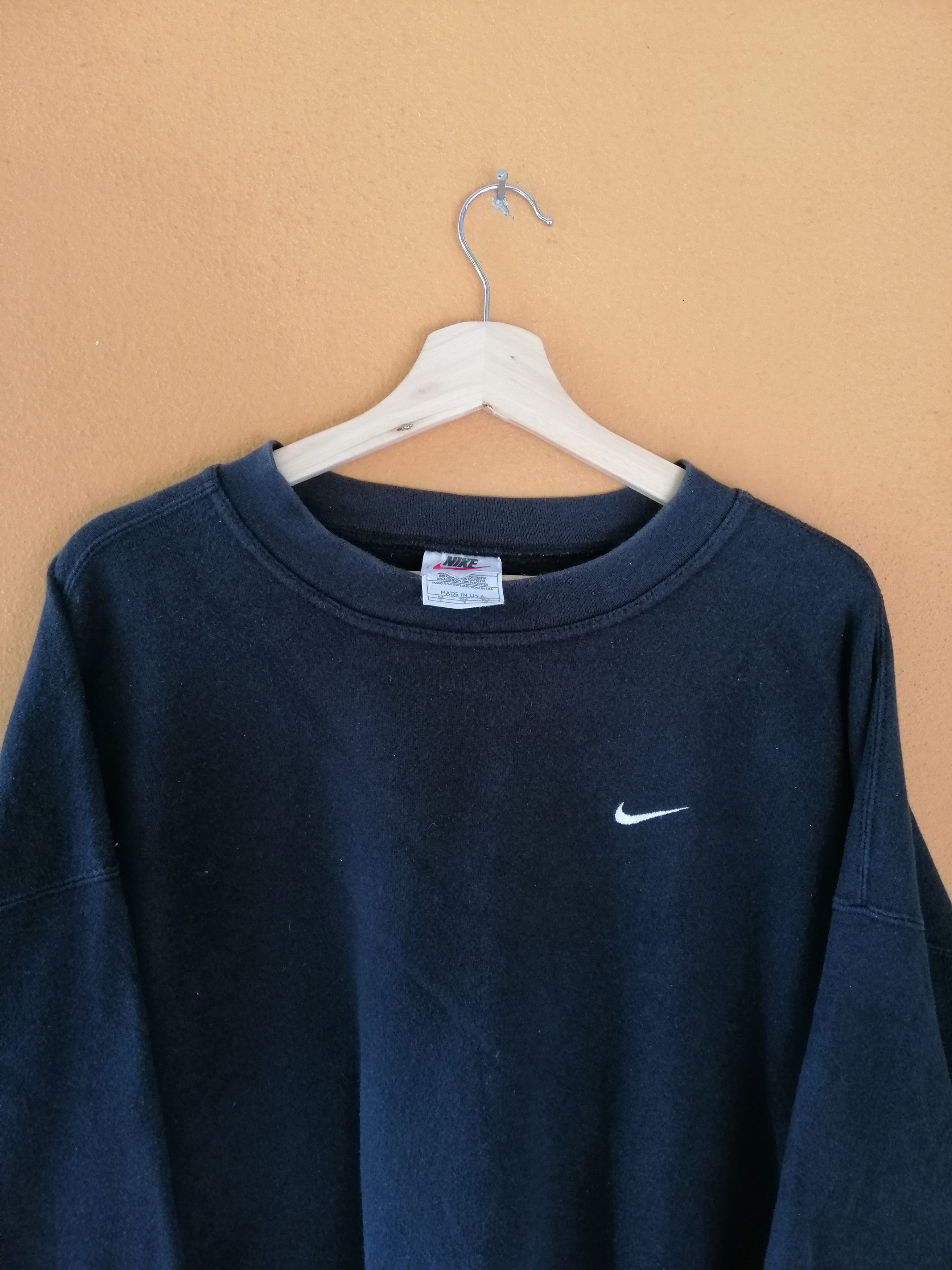 Nike Vintage 90s Nike Sweatshirt Small Logo Embroidery B21 Size US XL / EU 56 / 4 - 2 Thumbnail