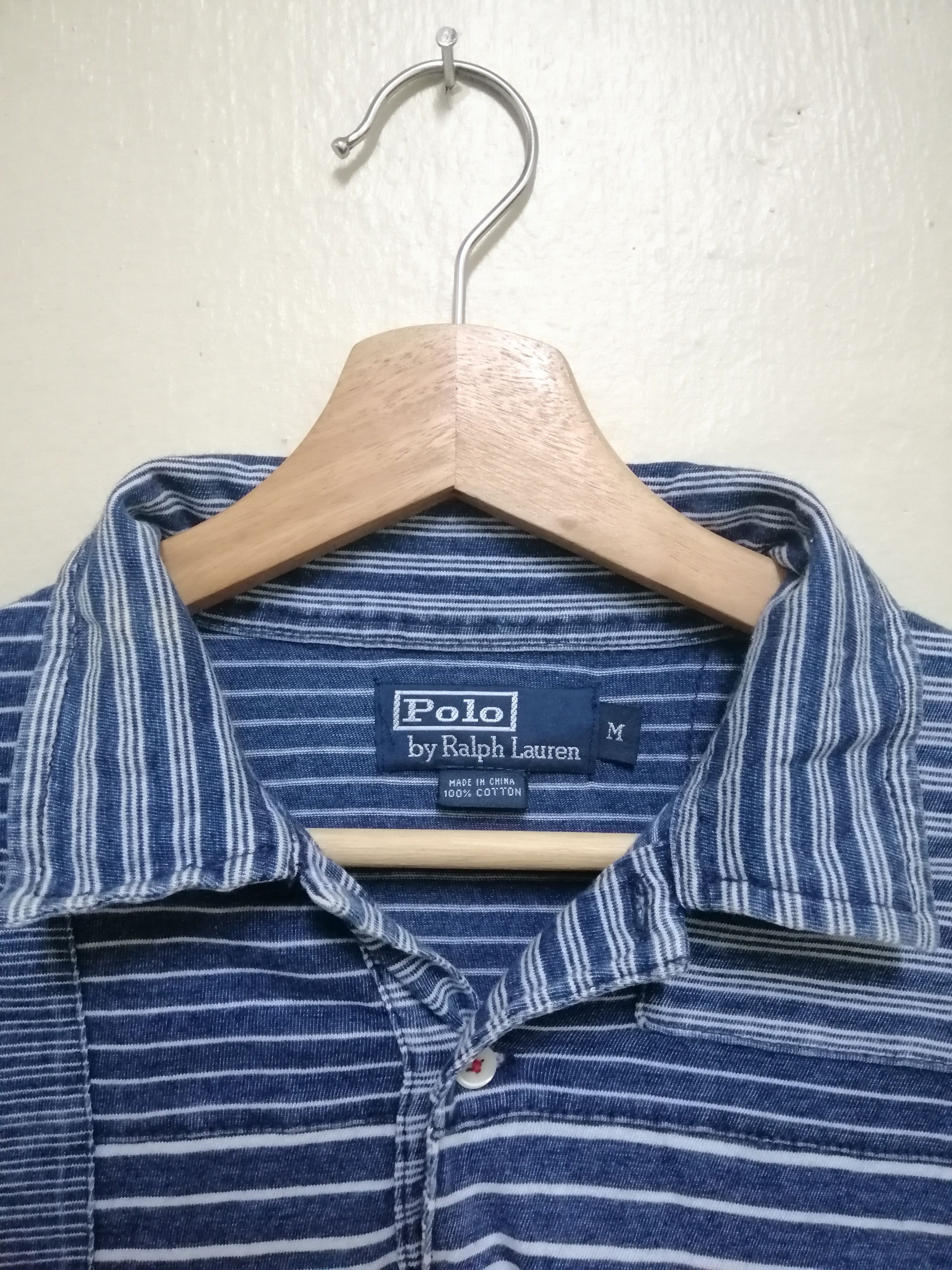 Polo Ralph Lauren Vintage Polo Ralph Lauren Patchwork Stripes Polo Tshirt Size US M / EU 48-50 / 2 - 4 Thumbnail