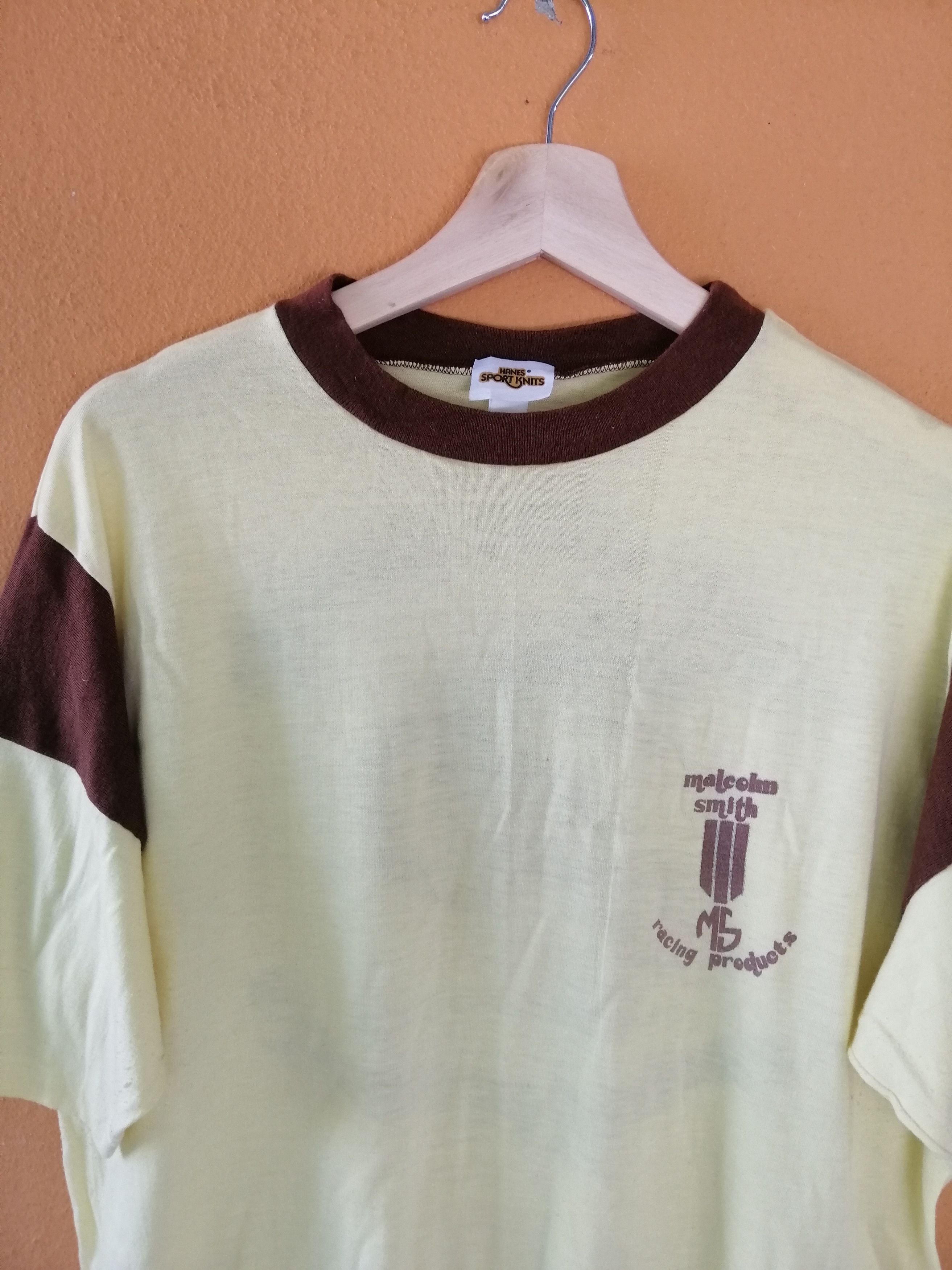 Hanes × Vintage Vintage 80s Malcolm Smith Racing Products Motocross tee Size US L / EU 52-54 / 3 - 5 Thumbnail