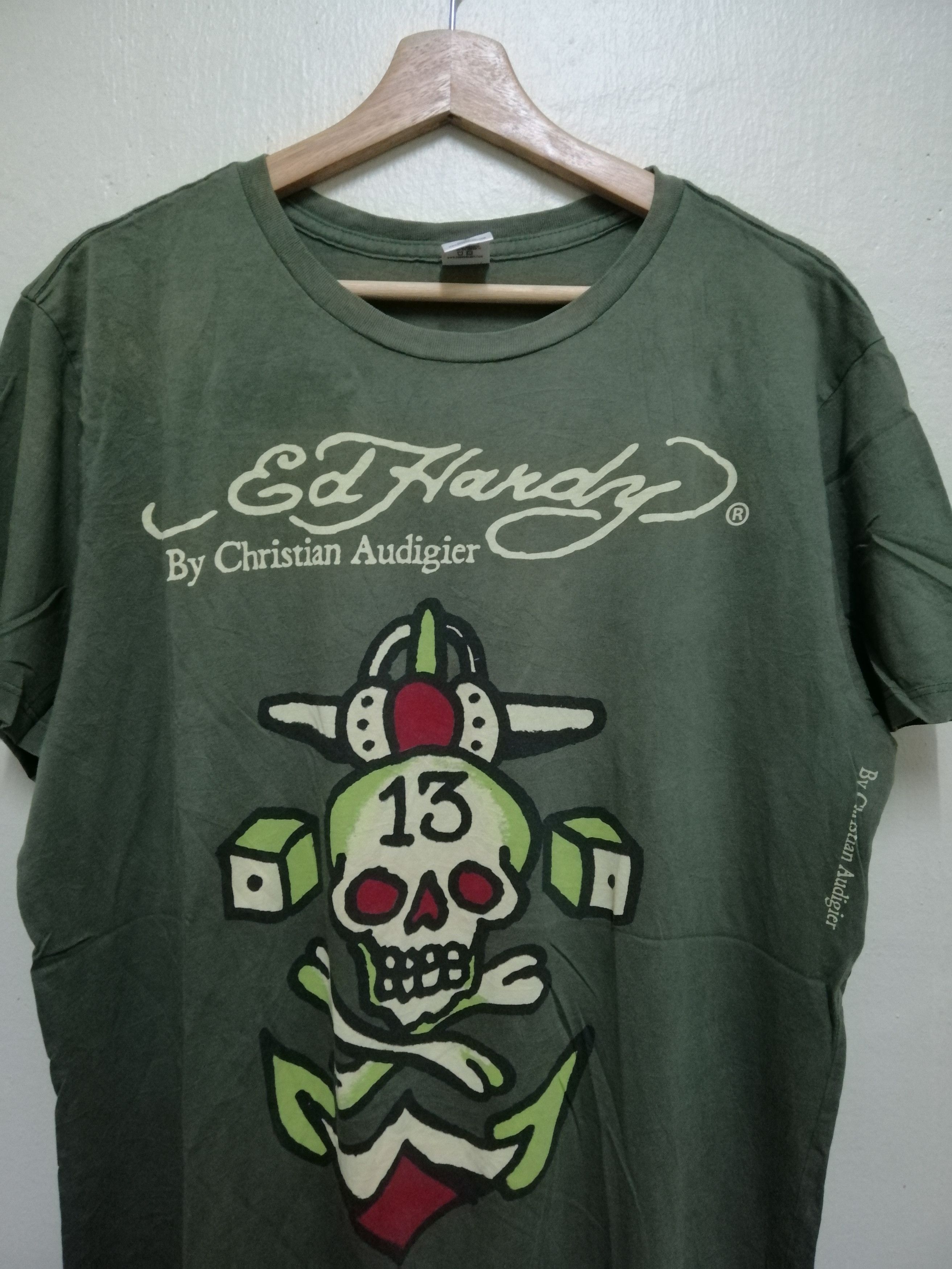 Christian Audigier Christian Audigier Ed Hardy Nice Design Tshirt Size US L / EU 52-54 / 3 - 5 Thumbnail