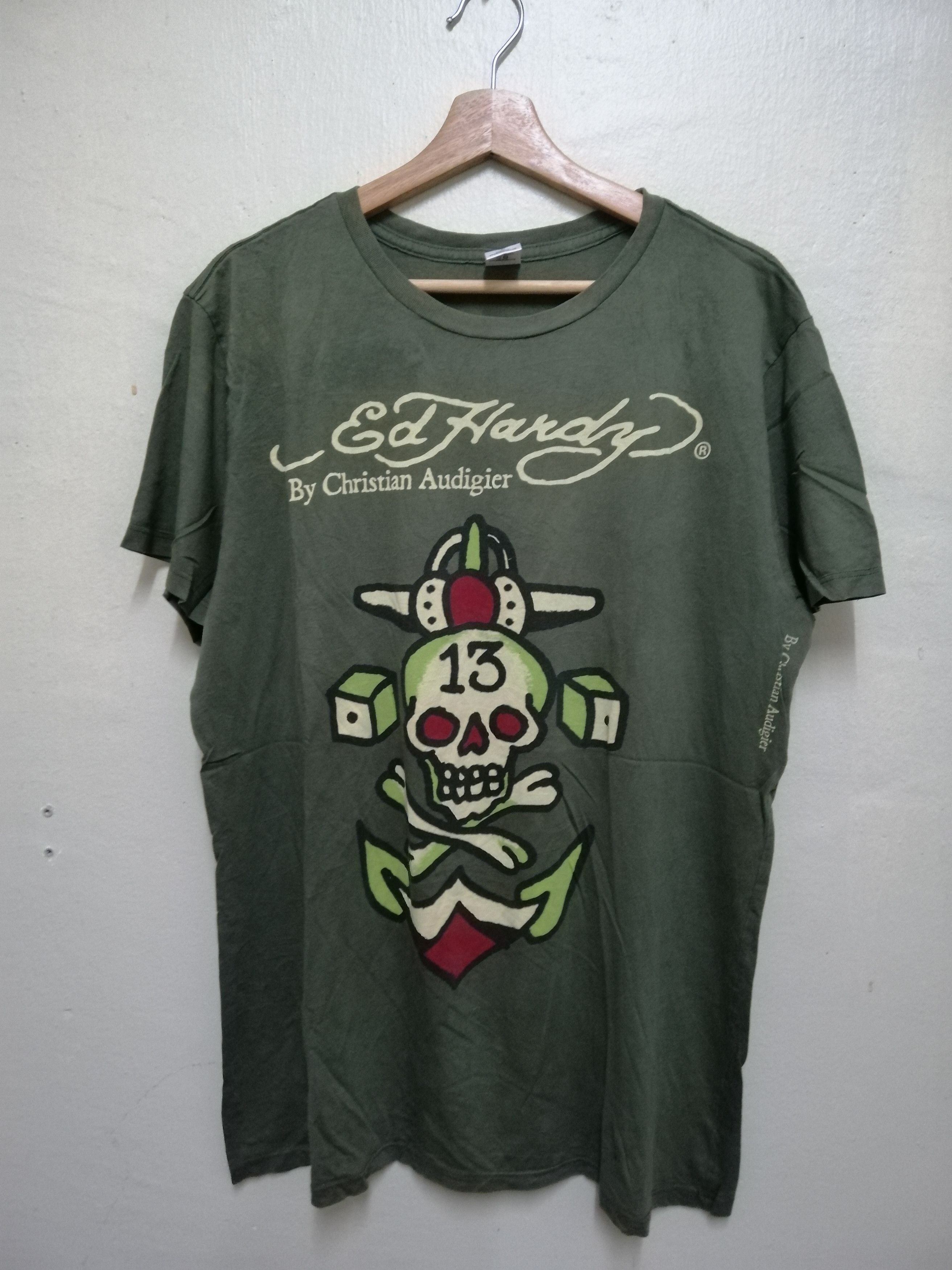 Christian Audigier Christian Audigier Ed Hardy Nice Design Tshirt Size US L / EU 52-54 / 3 - 1 Thumbnail