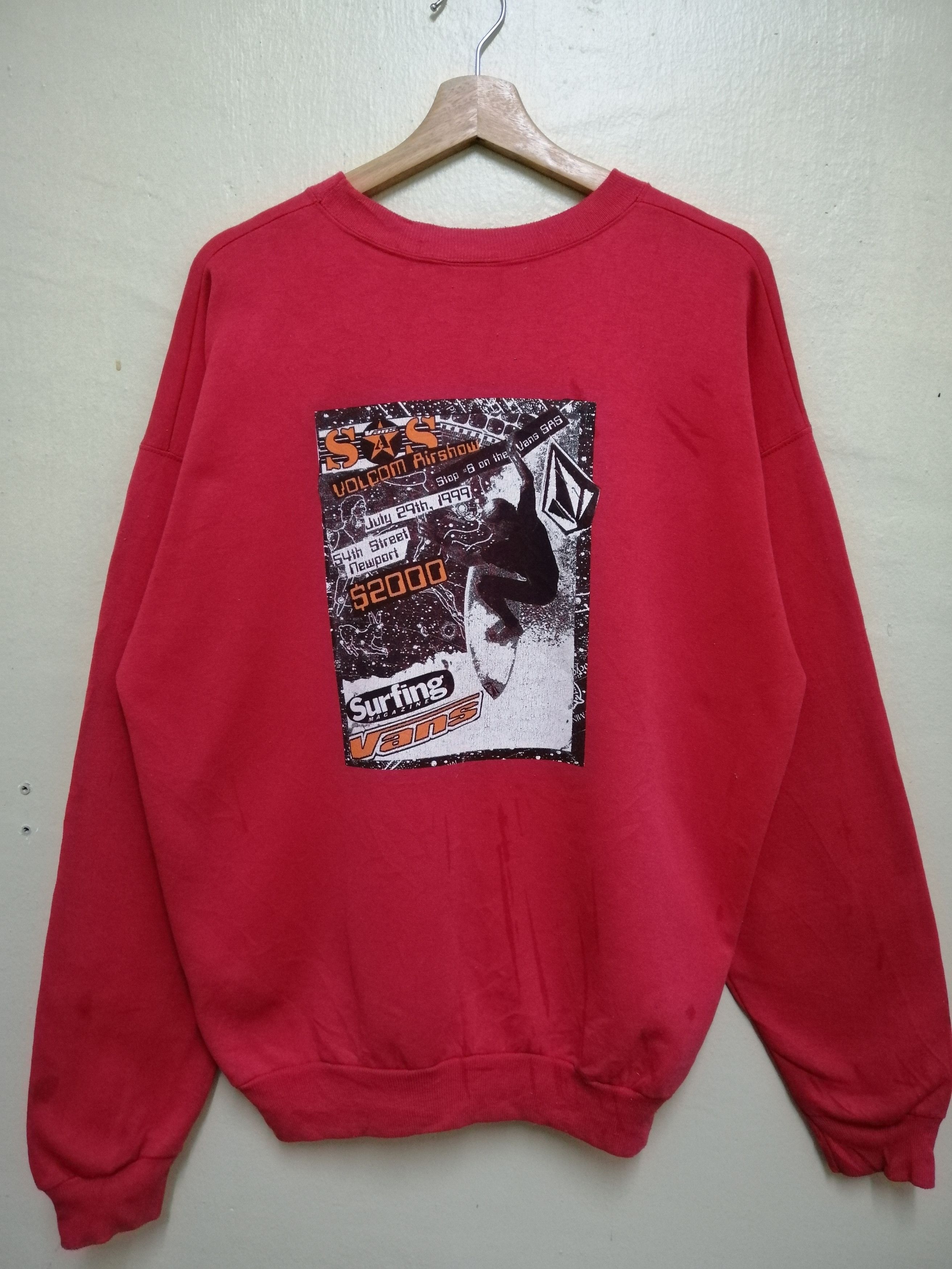 Vans 90s Vans SAS Volcom AirShow Sweatshirt B8 Size US L / EU 52-54 / 3 - 2 Thumbnail