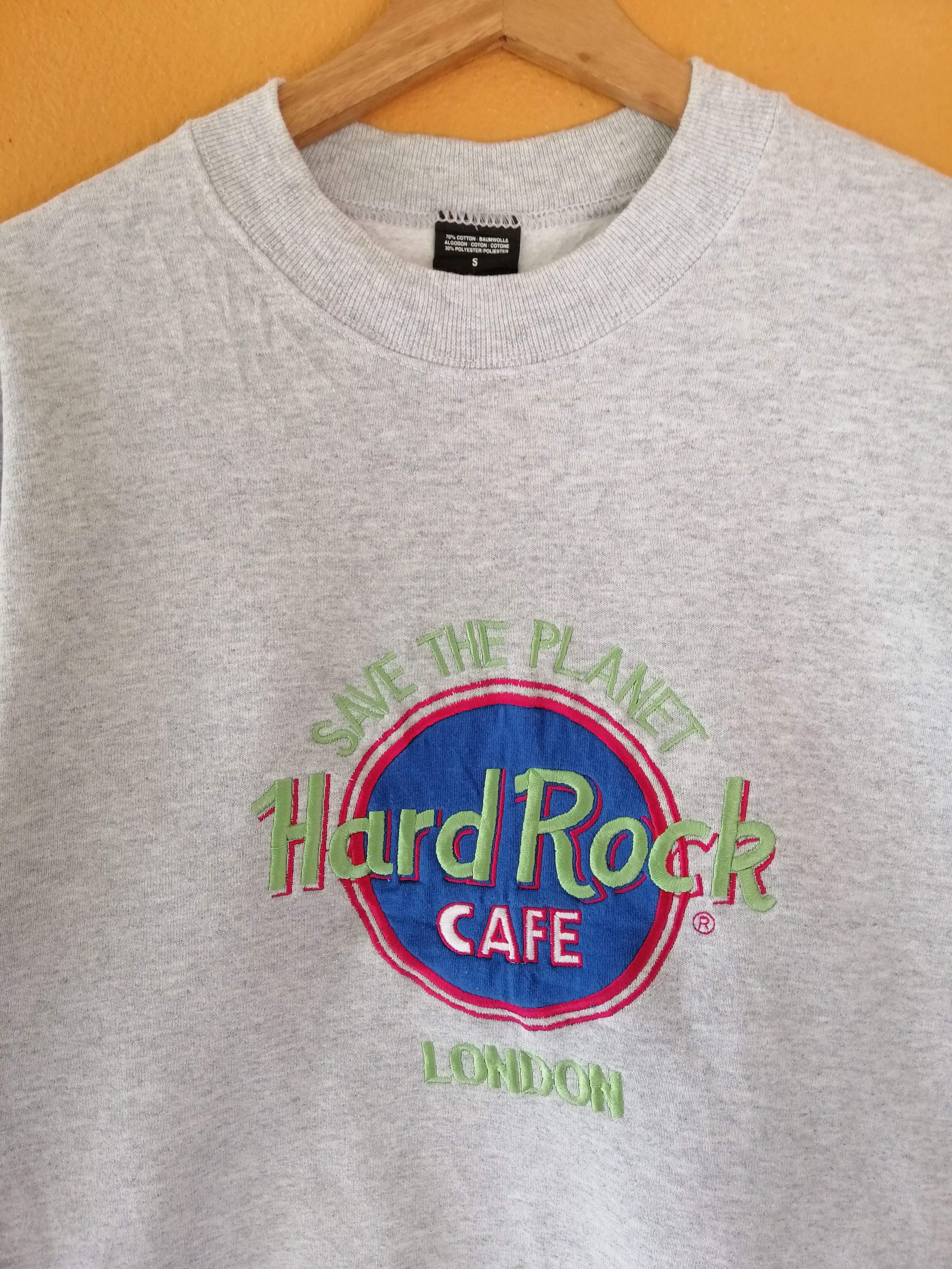 Hard Rock Cafe Vintage 90s hard rock cafe london sweatshirt B6 Size US S / EU 44-46 / 1 - 2 Thumbnail