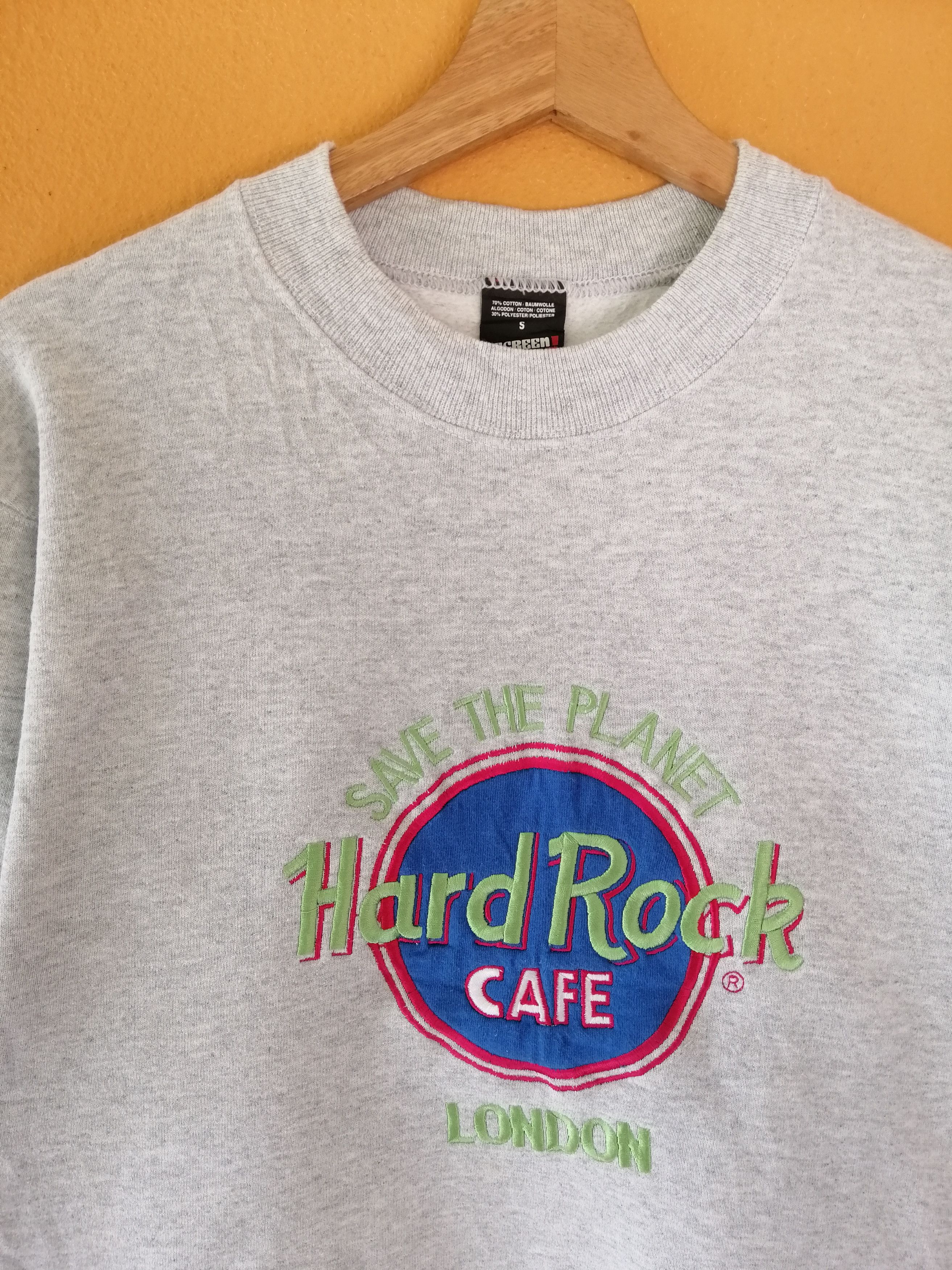 Hard Rock Cafe Vintage 90s hard rock cafe london sweatshirt B6 Size US S / EU 44-46 / 1 - 5 Thumbnail
