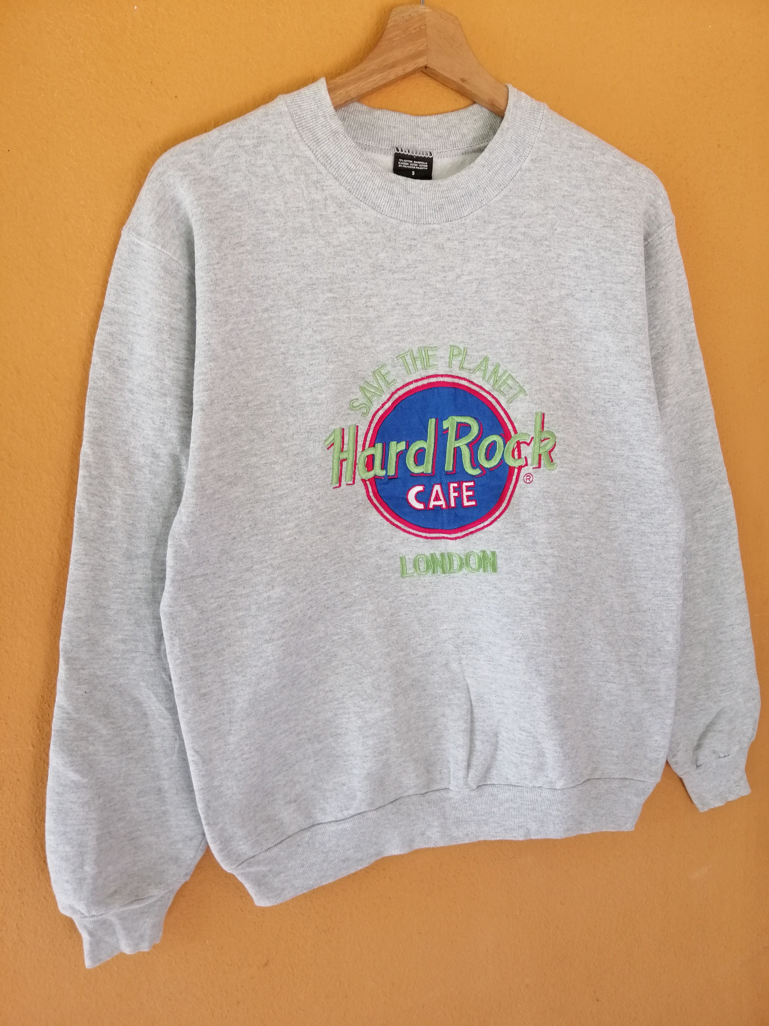 Hard Rock Cafe Vintage 90s hard rock cafe london sweatshirt B6 Size US S / EU 44-46 / 1 - 3 Thumbnail