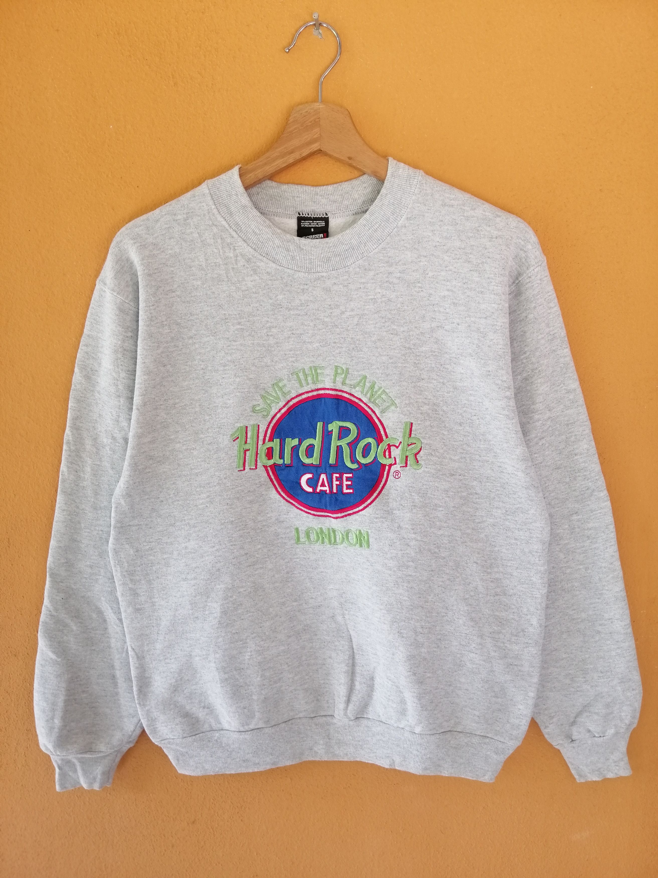 Hard Rock Cafe Vintage 90s hard rock cafe london sweatshirt B6 Size US S / EU 44-46 / 1 - 1 Thumbnail