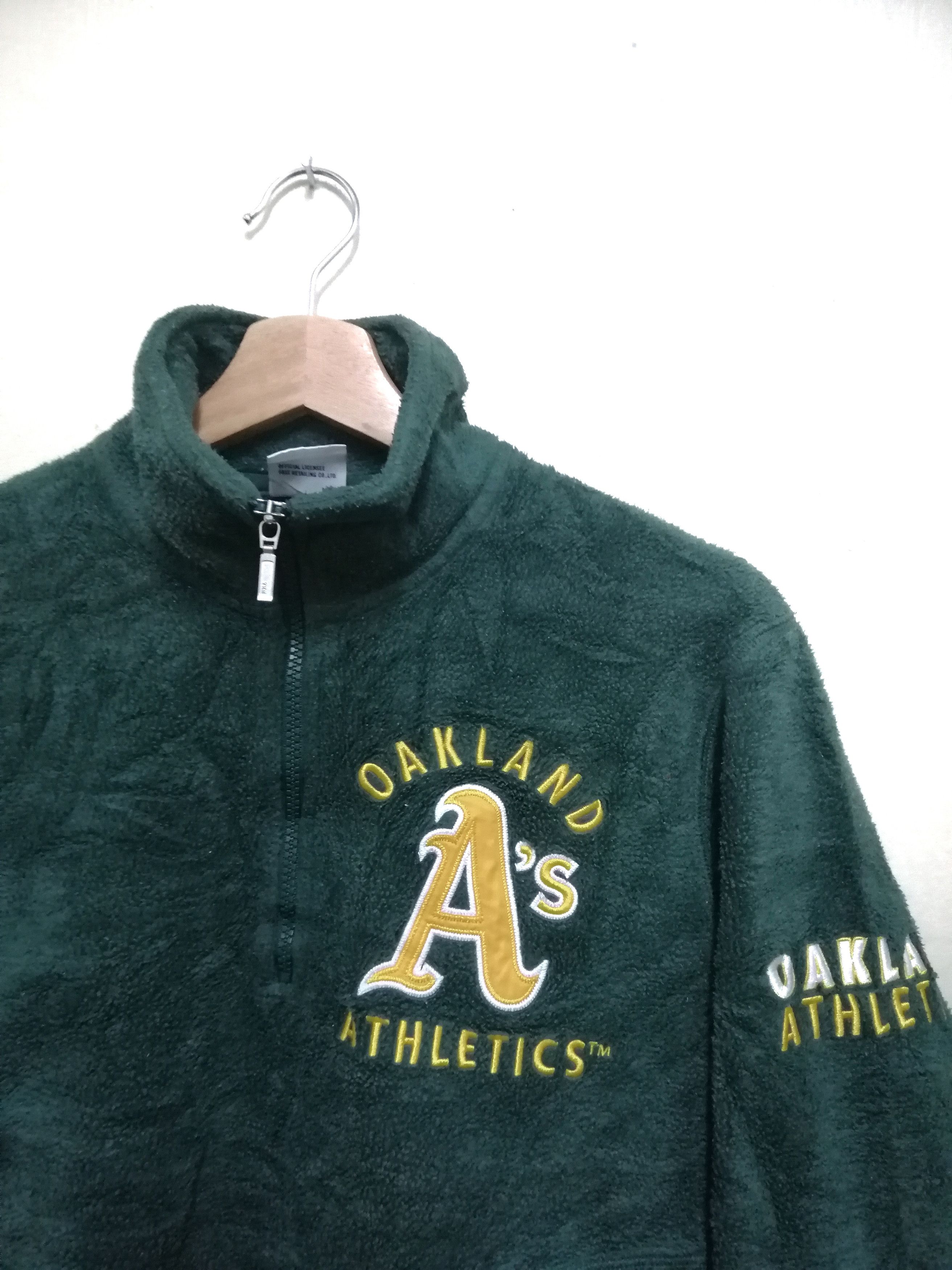 MLB Vintage Oakland Athletics Fleece Jacket B19 Size US M / EU 48-50 / 2 - 3 Thumbnail