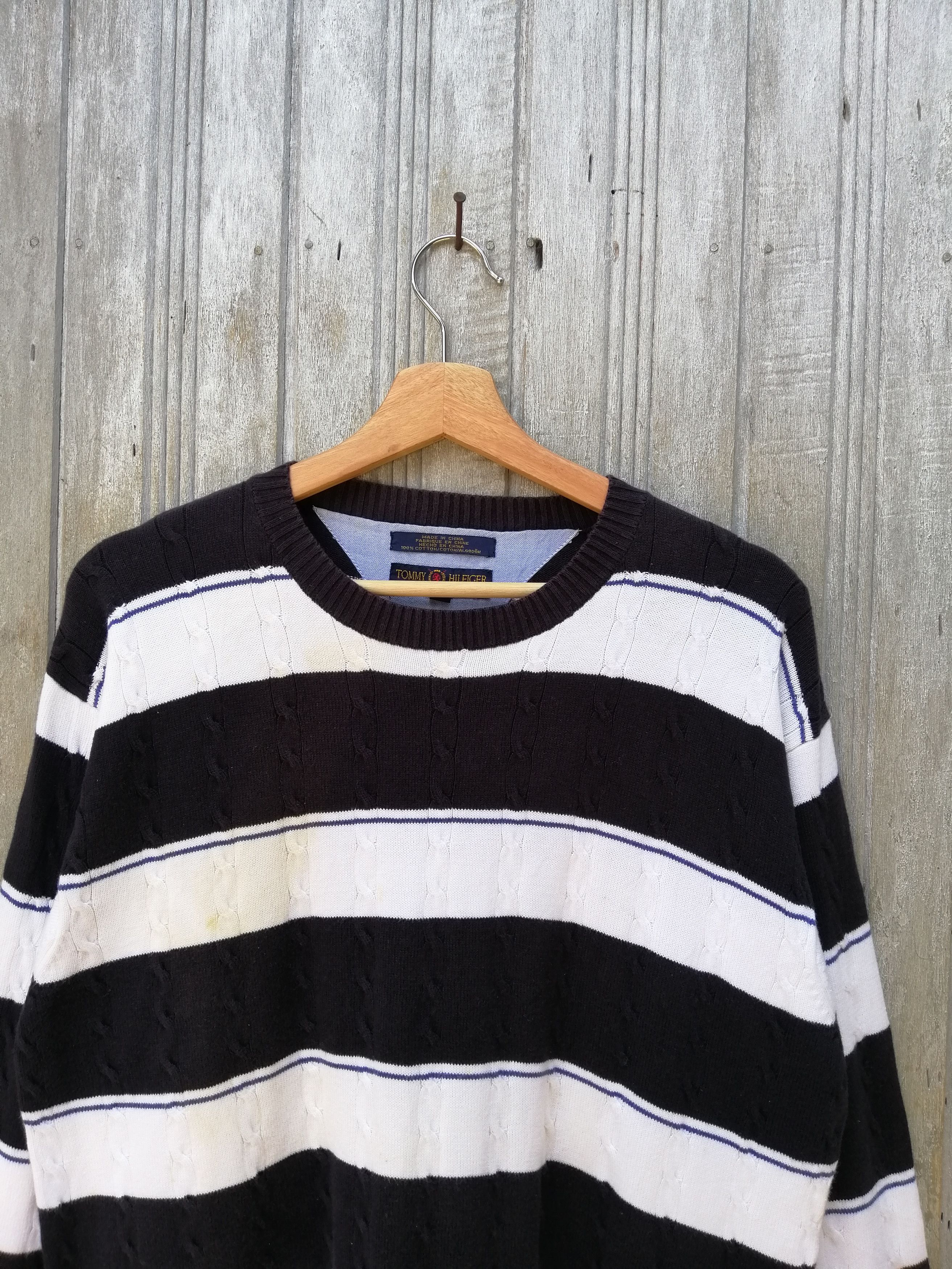 Tommy Hilfiger VINTAGE TOMMY HILFIGER SWEATSHIRT STRIPES B18 Size US M / EU 48-50 / 2 - 5 Thumbnail
