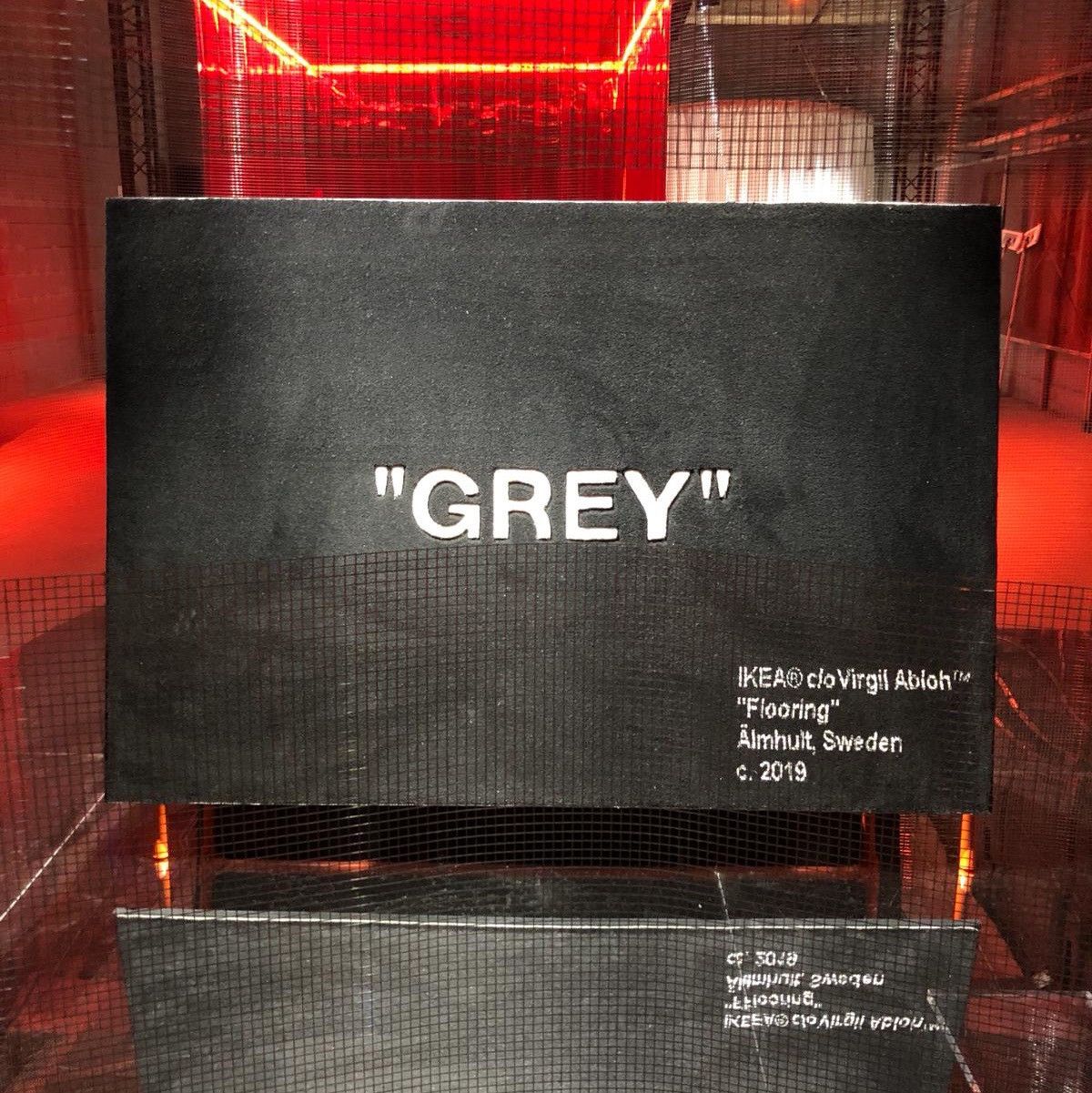 Ikea Virgil Abloh x Ikea “GREY” Rug (FW18) (SOLD) Grailed
