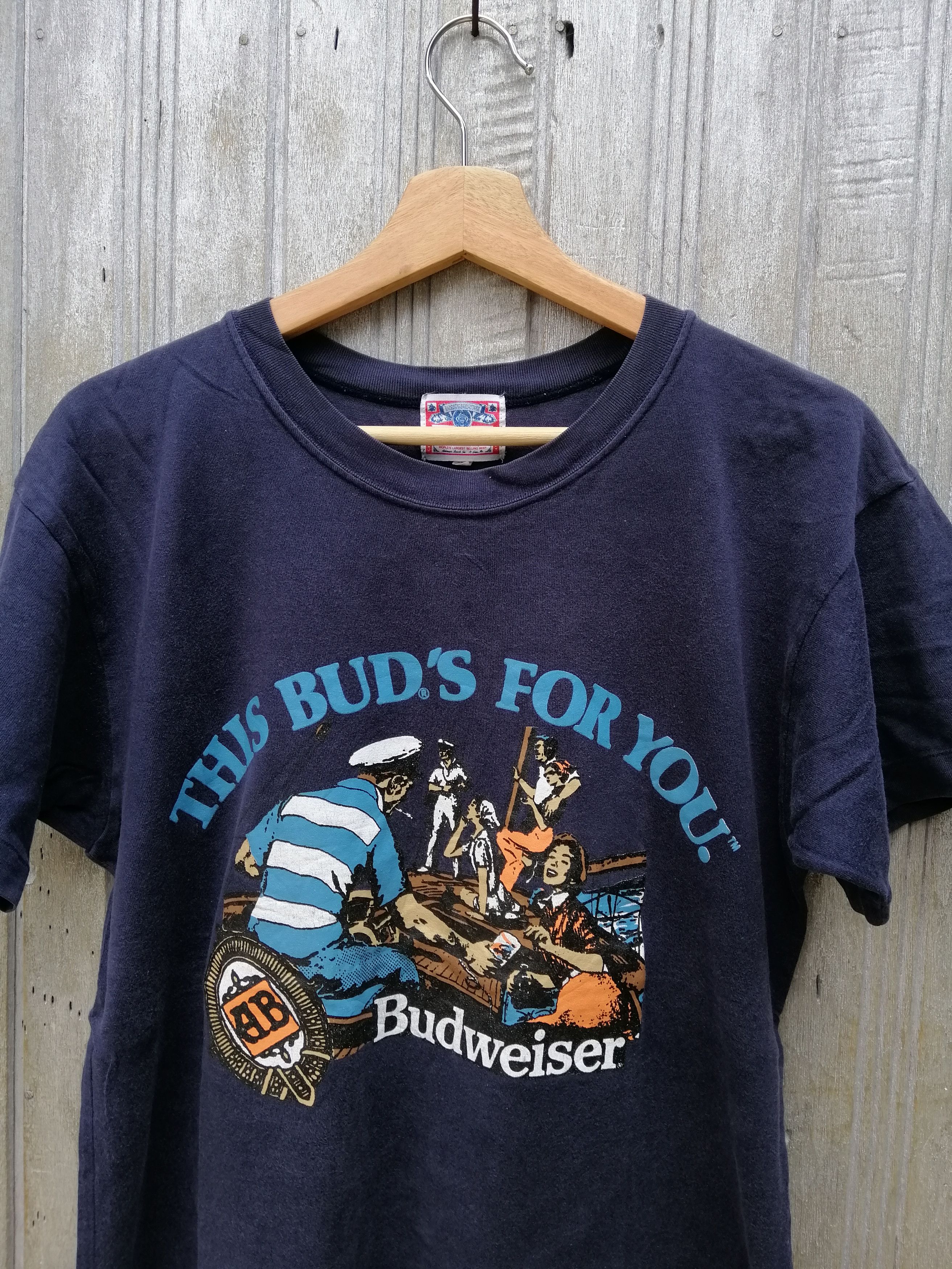 Budweiser Vintage Budweiser Tshirt This Bud's For You Medium Size Size US M / EU 48-50 / 2 - 2 Thumbnail