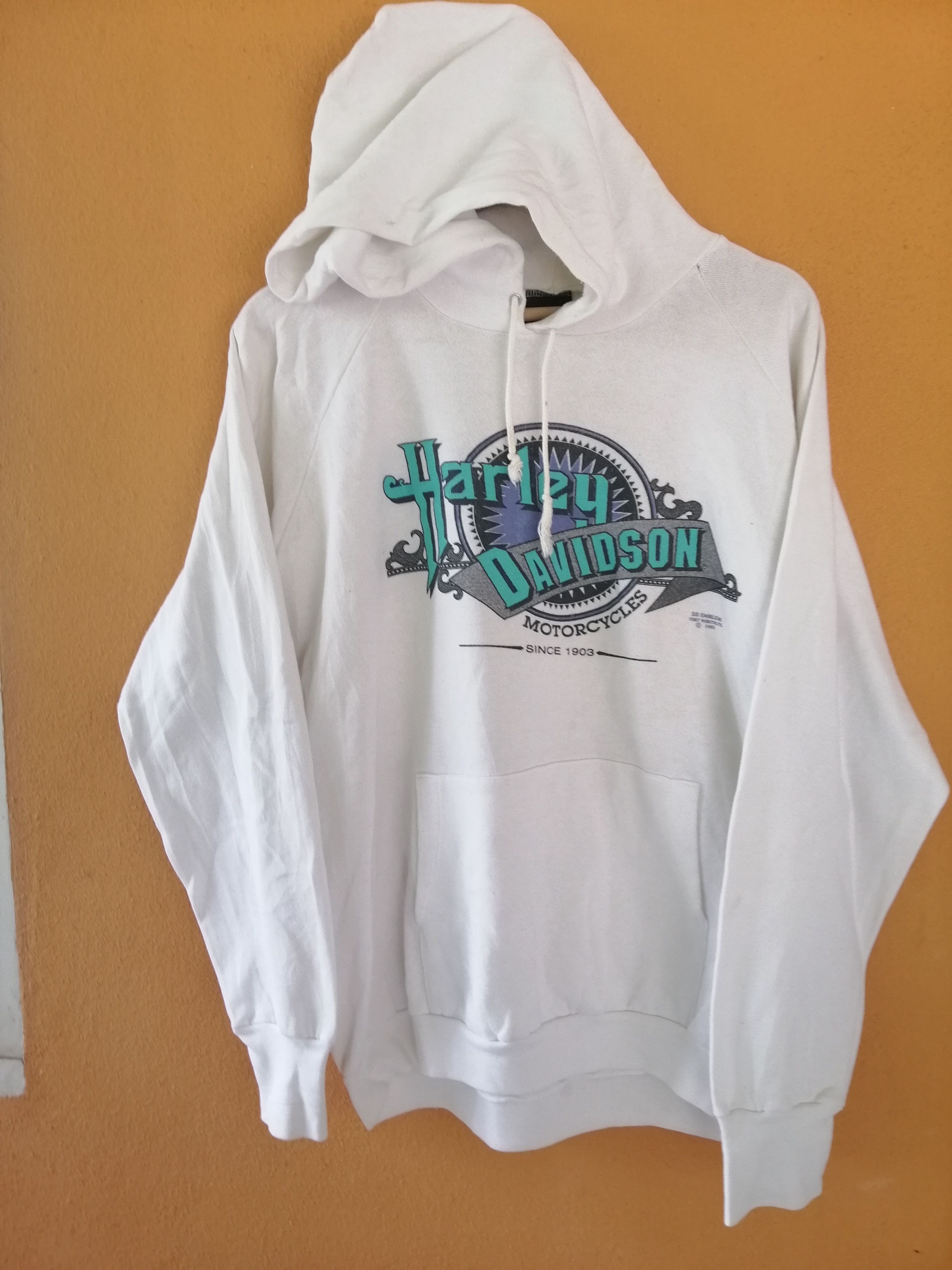 Harley Davidson 1991 Harley Davidson 3-D emblem Hoodie Sweatshirt B5 Size US M / EU 48-50 / 2 - 2 Thumbnail