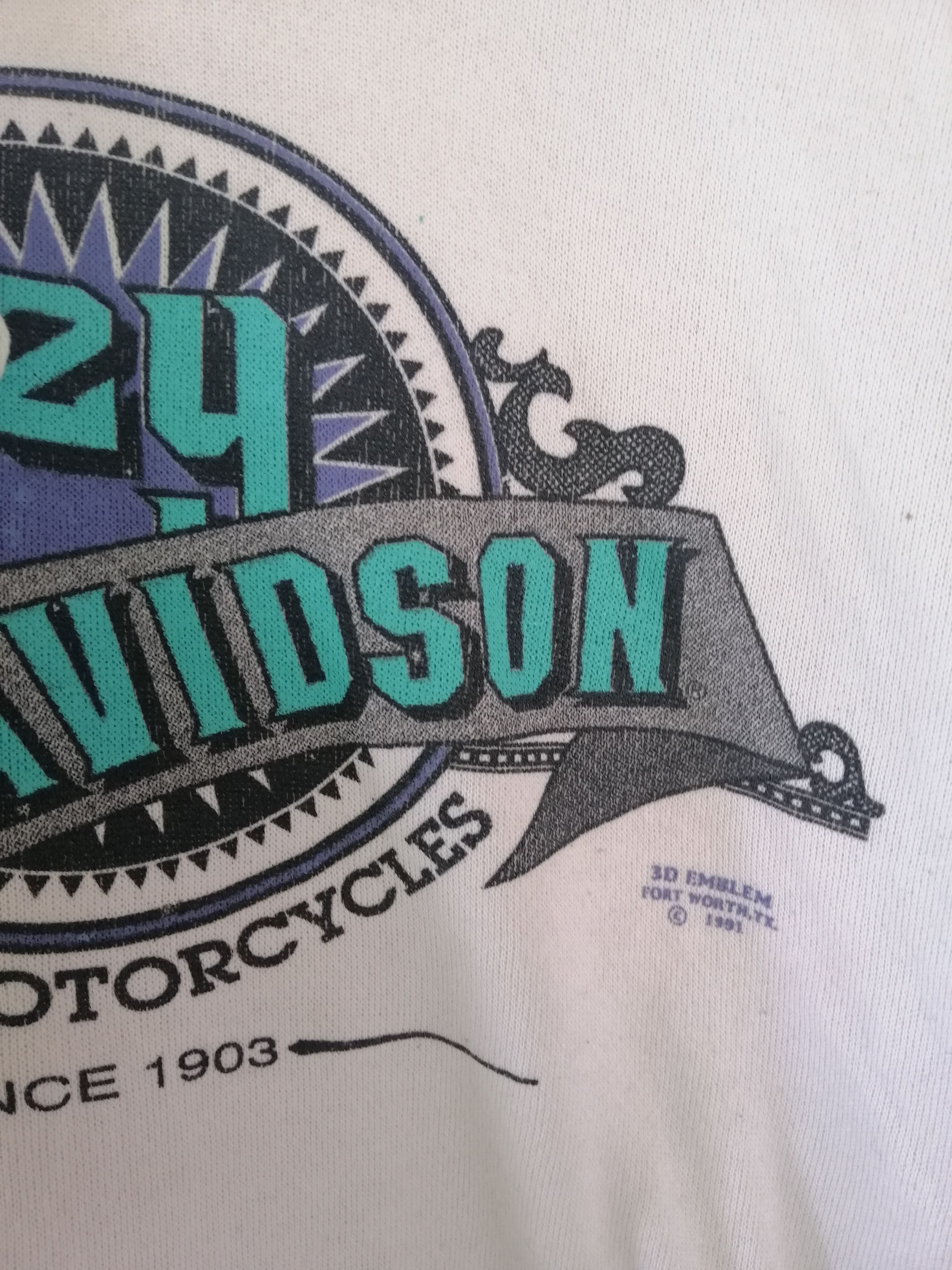 Harley Davidson 1991 Harley Davidson 3-D emblem Hoodie Sweatshirt B5 Size US M / EU 48-50 / 2 - 6 Thumbnail