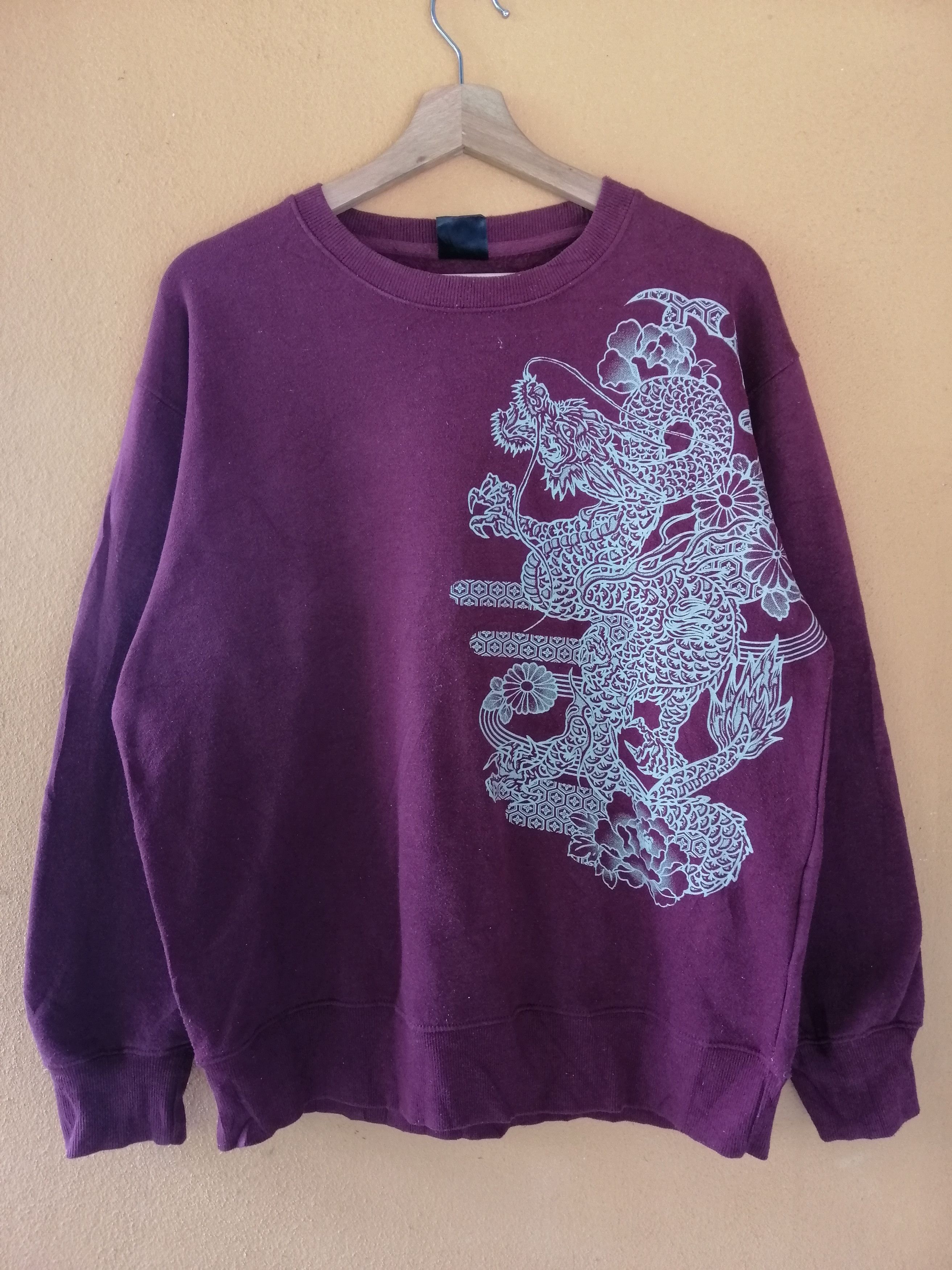 Japanese Brand Vintage Dragon Gold SUKAJAN sweatshirt B19 Size US M / EU 48-50 / 2 - 4 Thumbnail