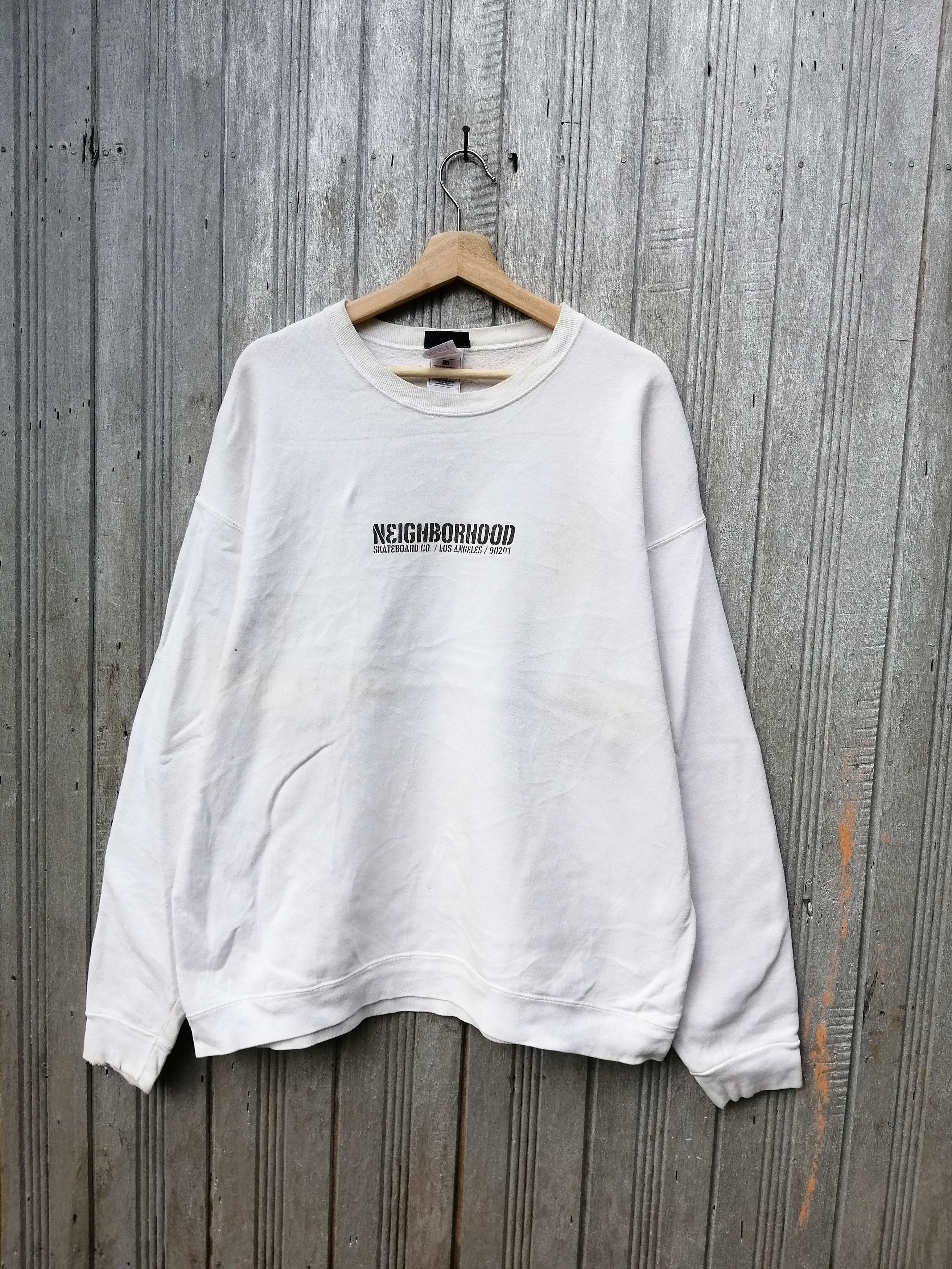 Neighborhood Vintage Neighborhood spellout big Logo sweatshirt B25 Size US L / EU 52-54 / 3 - 1 Thumbnail