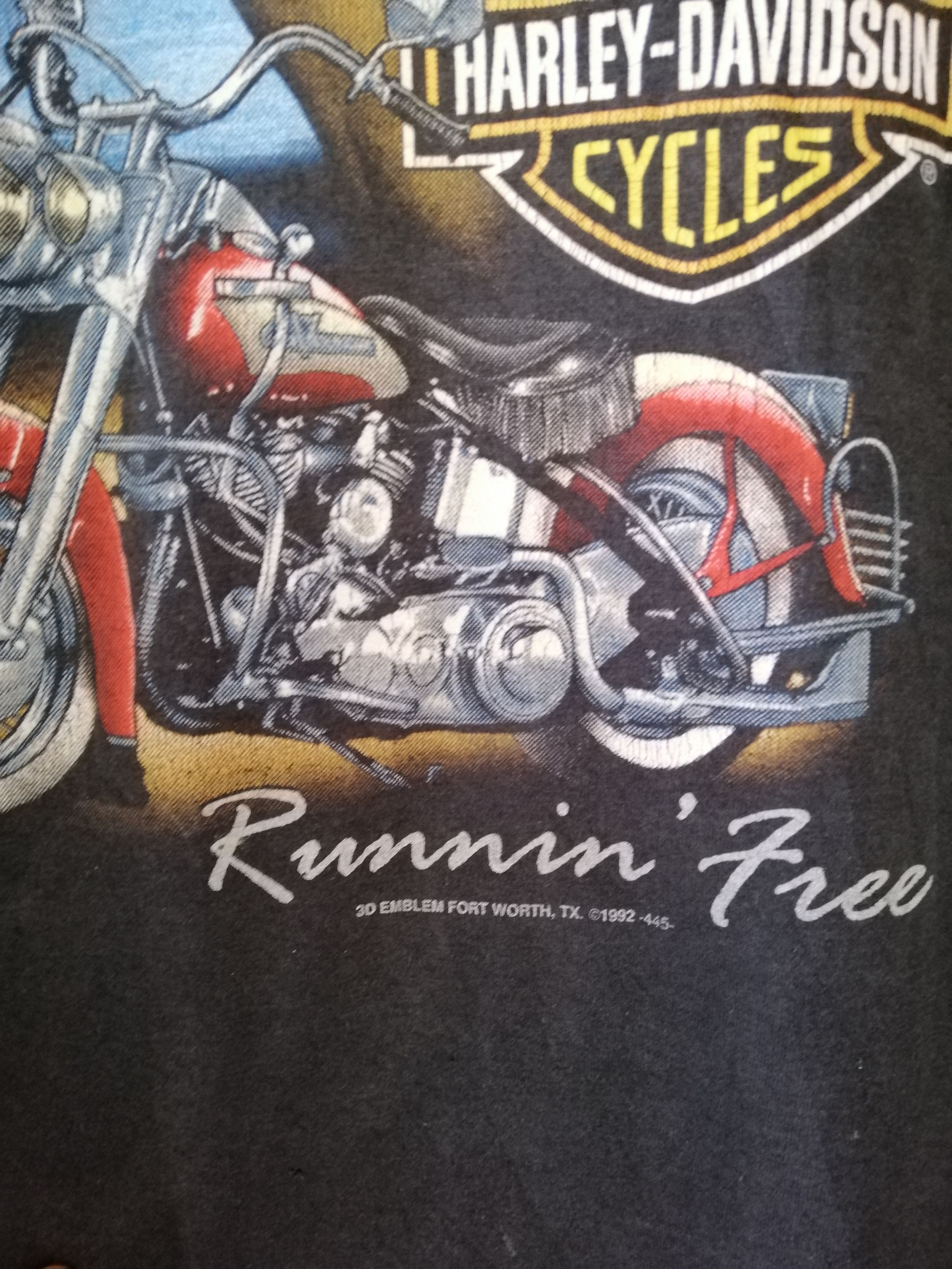 Harley Davidson Vintage 1992 Harley Davidson 3D Emblem Horse Shirt Size US L / EU 52-54 / 3 - 8 Thumbnail