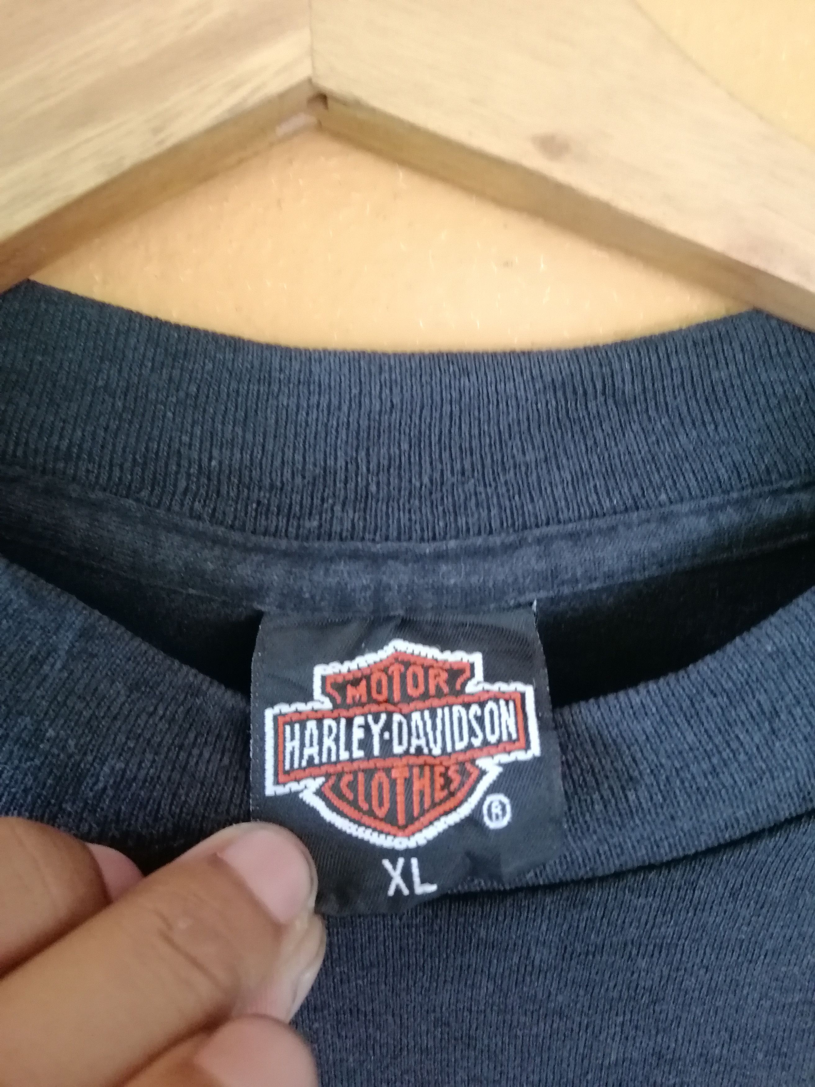 Harley Davidson Vintage 1992 Harley Davidson 3D Emblem Horse Shirt Size US L / EU 52-54 / 3 - 3 Thumbnail
