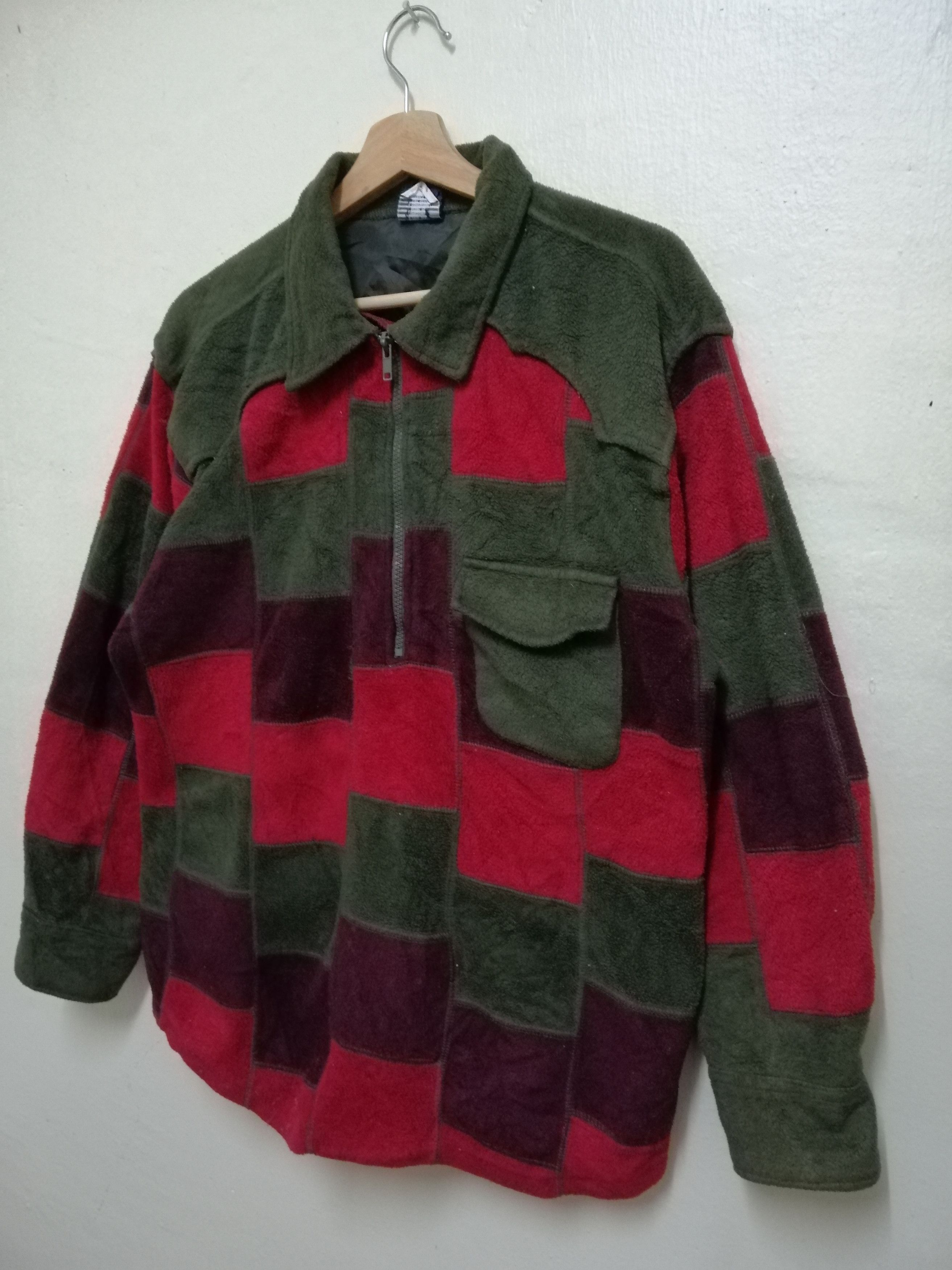Designer × Japanese Brand JAPANESE BRAND DESIGN PATCHWORK FLEECE JACKET STYLE Size US M / EU 48-50 / 2 - 8 Thumbnail