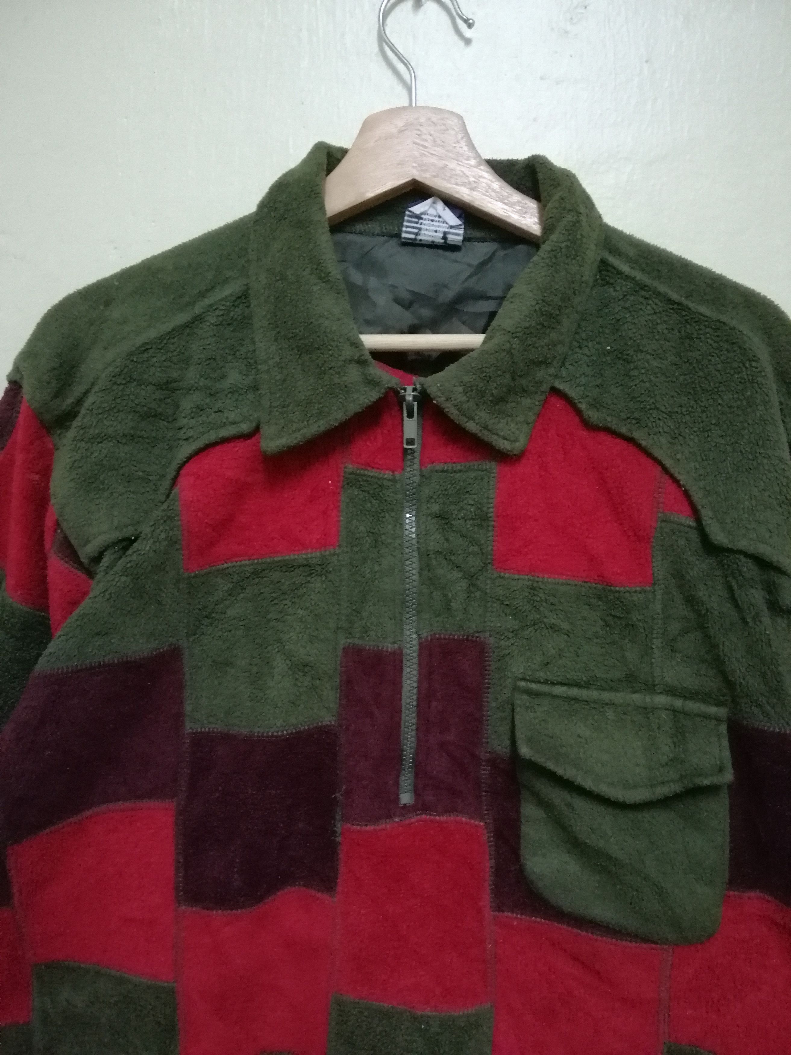 Designer × Japanese Brand JAPANESE BRAND DESIGN PATCHWORK FLEECE JACKET STYLE Size US M / EU 48-50 / 2 - 7 Thumbnail
