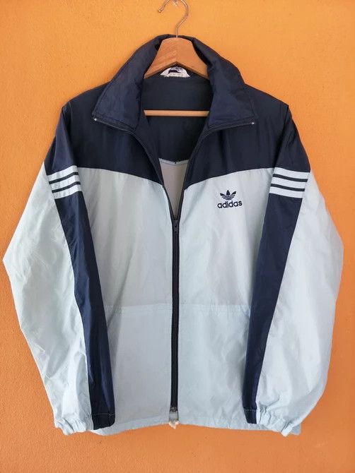 Adidas Vintage 80s Adidas Windbreaker Jacket Size US M / EU 48-50 / 2 - 1 Thumbnail