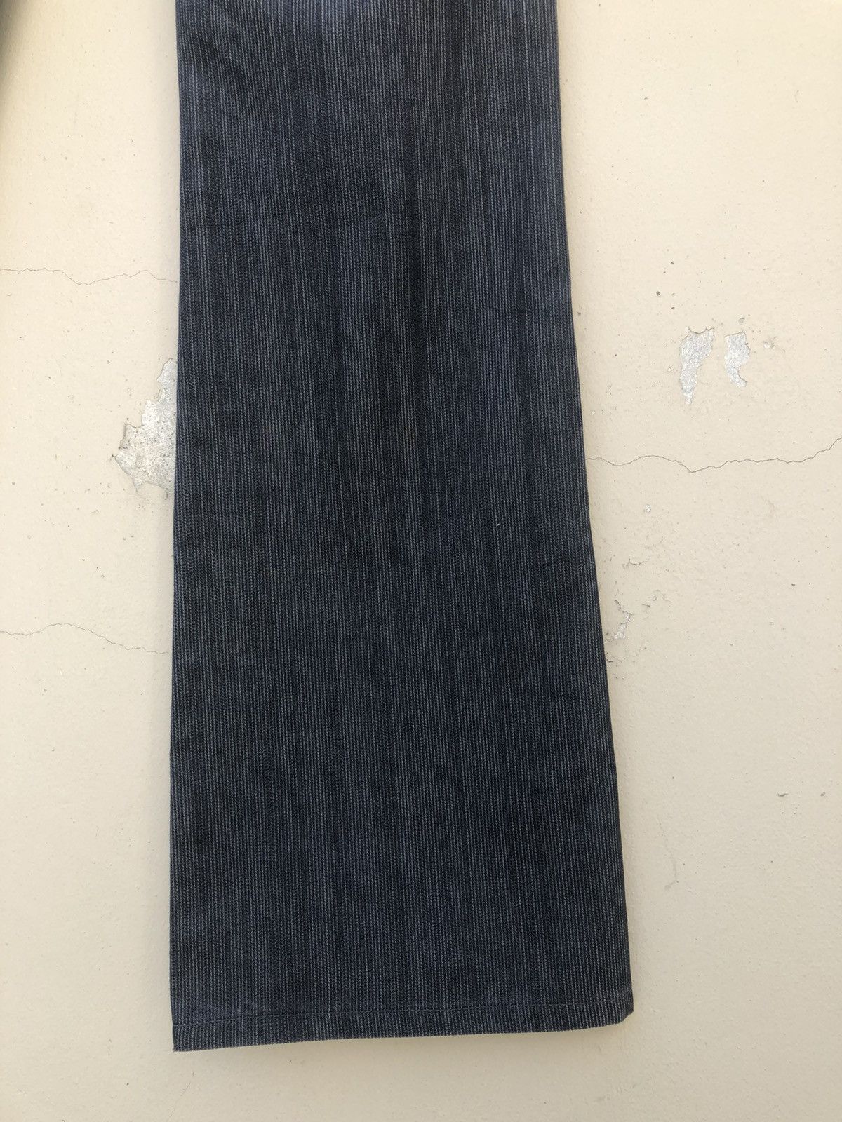 Morgan Homme Morgan Homme Japan Used Look Striped Flare Pant Size US 30 / EU 46 - 17 Thumbnail
