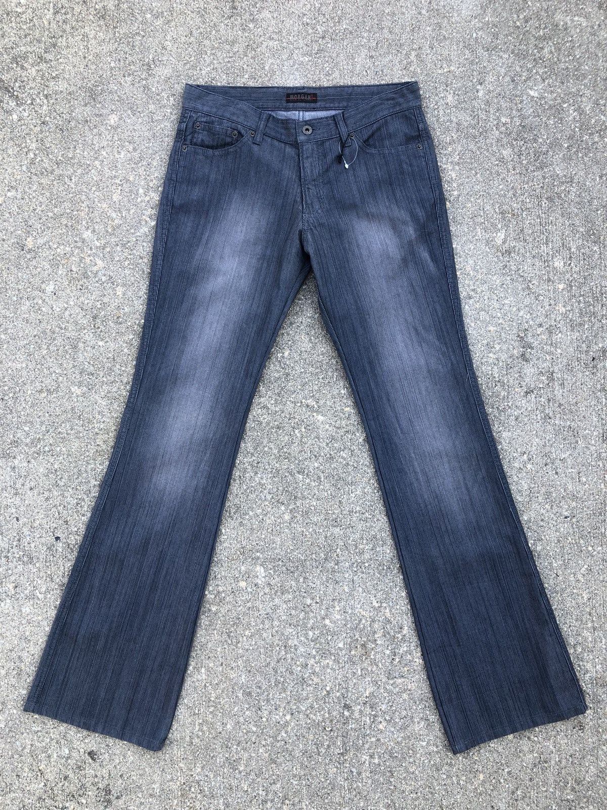 Morgan Homme Morgan Homme Japan Used Look Striped Flare Pant Size US 30 / EU 46 - 19 Thumbnail