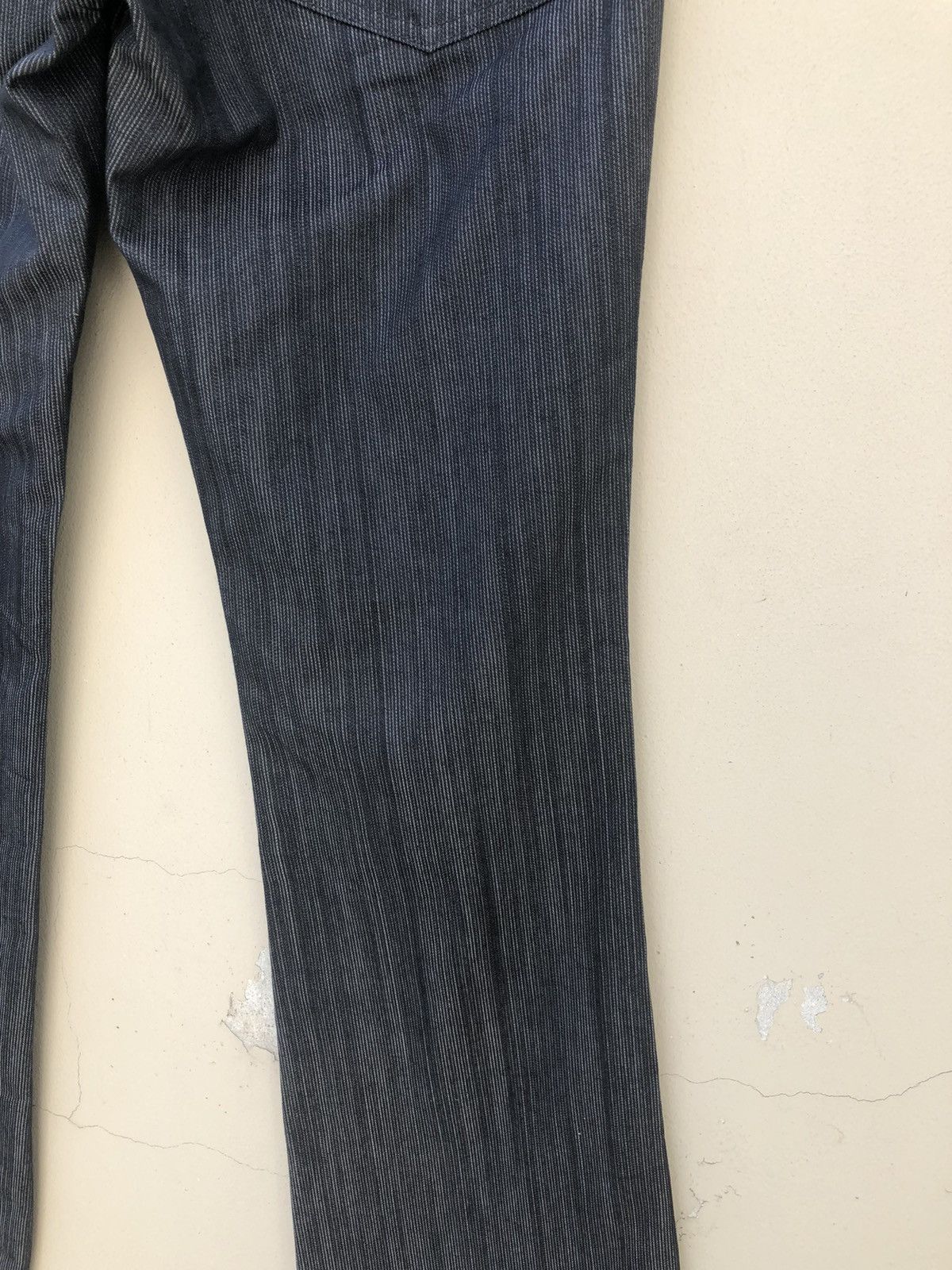 Morgan Homme Morgan Homme Japan Used Look Striped Flare Pant Size US 30 / EU 46 - 16 Thumbnail