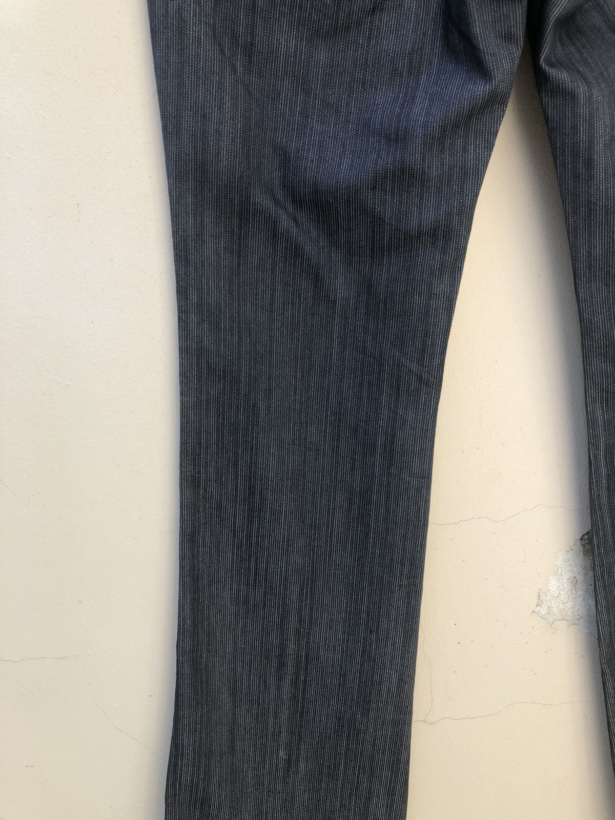 Morgan Homme Morgan Homme Japan Used Look Striped Flare Pant Size US 30 / EU 46 - 12 Thumbnail