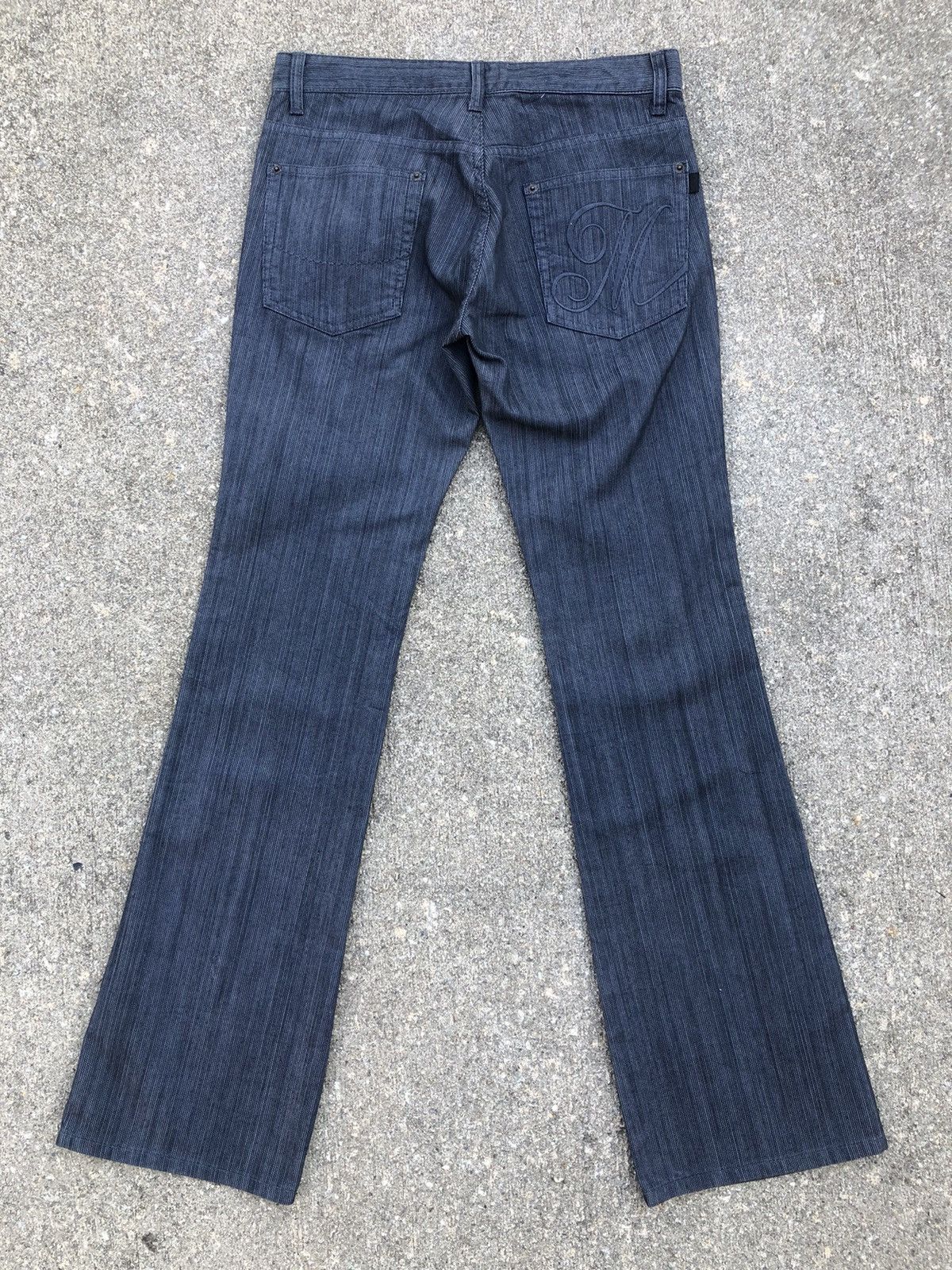 Morgan Homme Morgan Homme Japan Used Look Striped Flare Pant Size US 30 / EU 46 - 20 Thumbnail