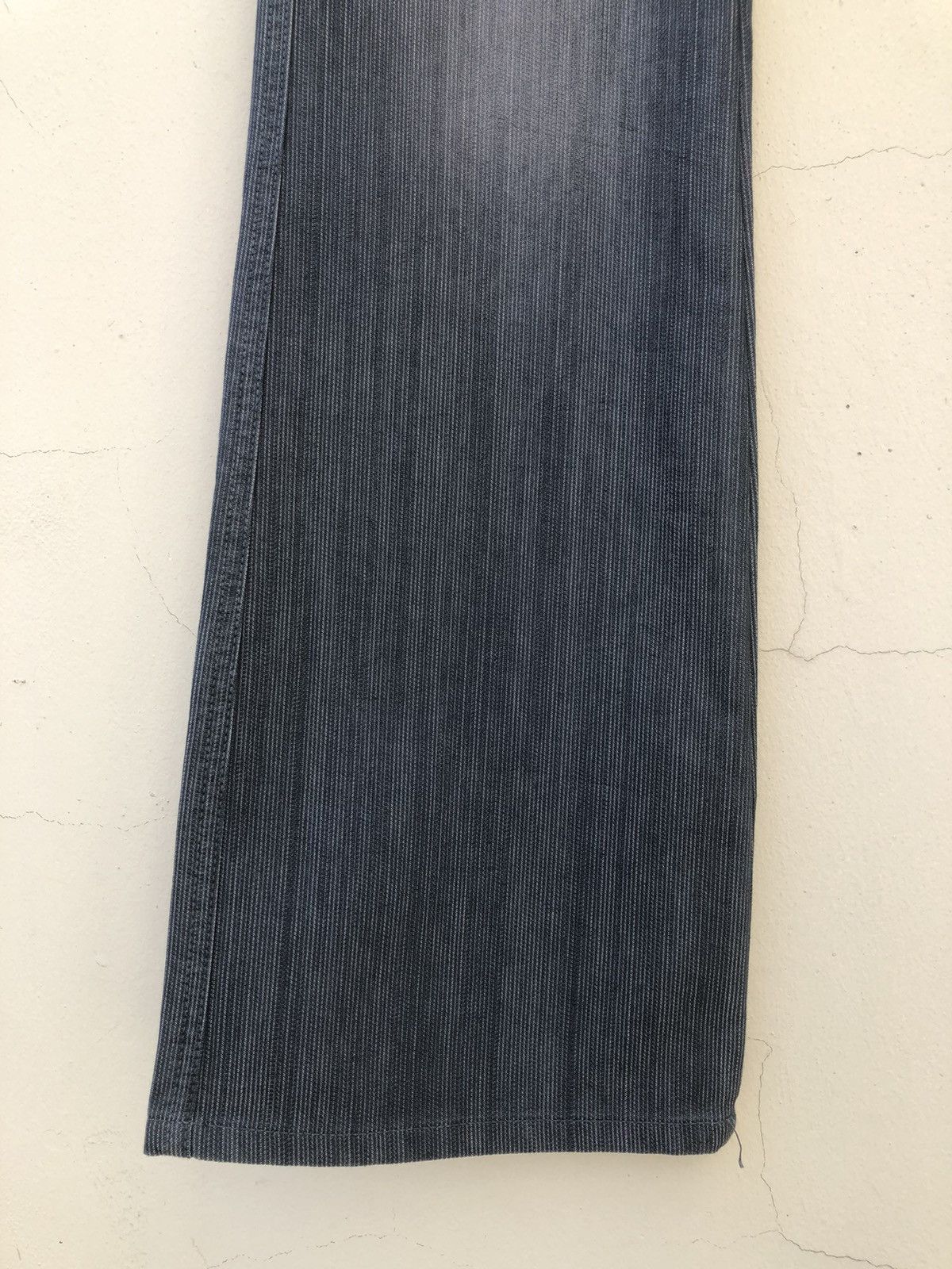 Morgan Homme Morgan Homme Japan Used Look Striped Flare Pant Size US 30 / EU 46 - 6 Thumbnail