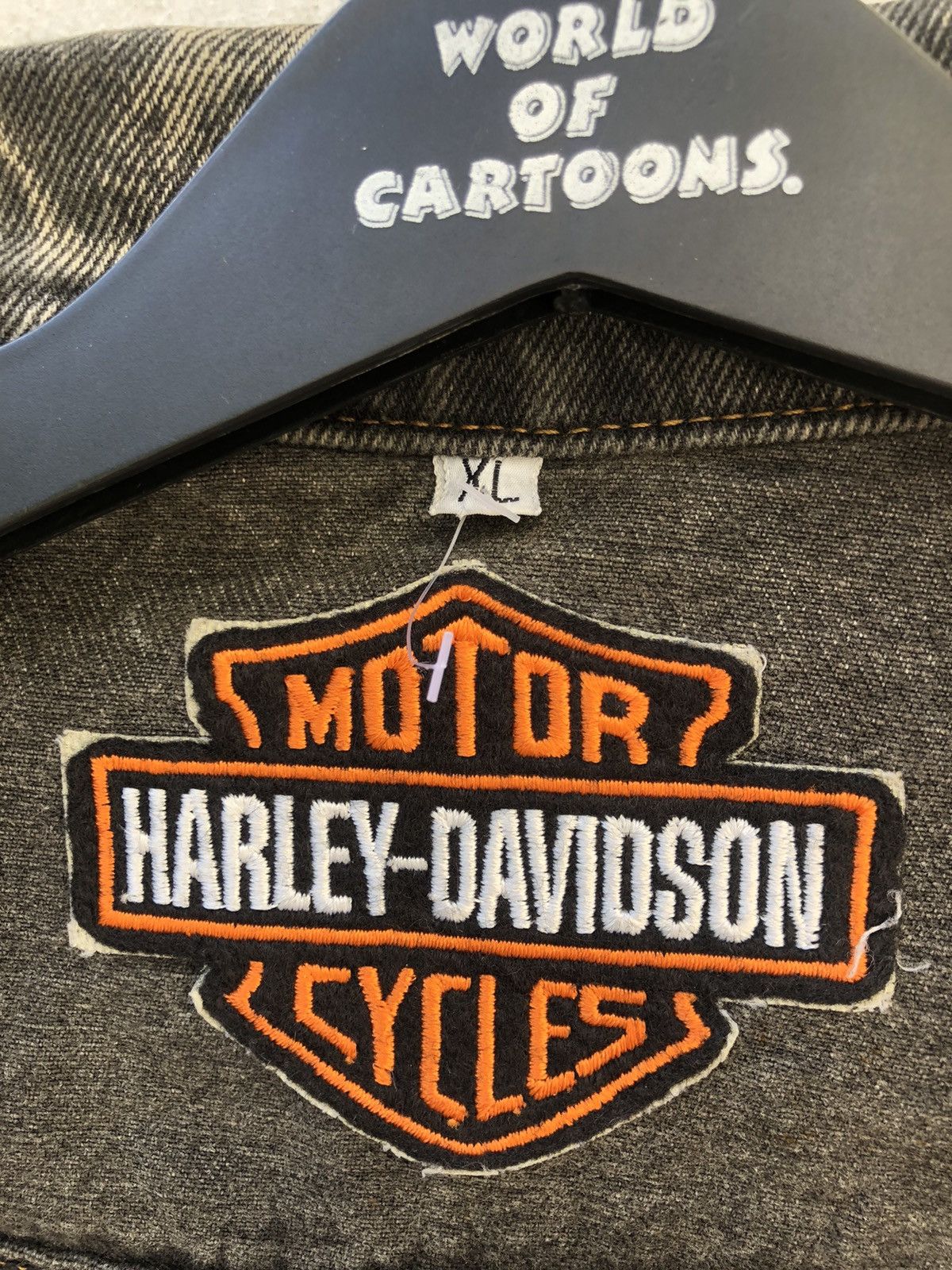 Harley Davidson Vintage 80s Harley Davidson Acid Wash Denim Trucker Jacket Size US XL / EU 56 / 4 - 15 Thumbnail