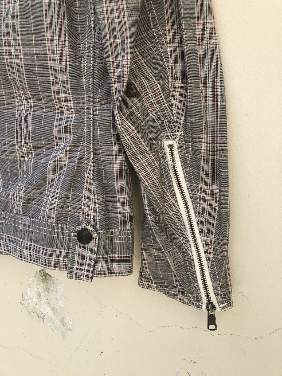 Levi's Vintage 2002 Levi’s Star Checks Moto Jacket Zipper Size US M / EU 48-50 / 2 - 9 Thumbnail