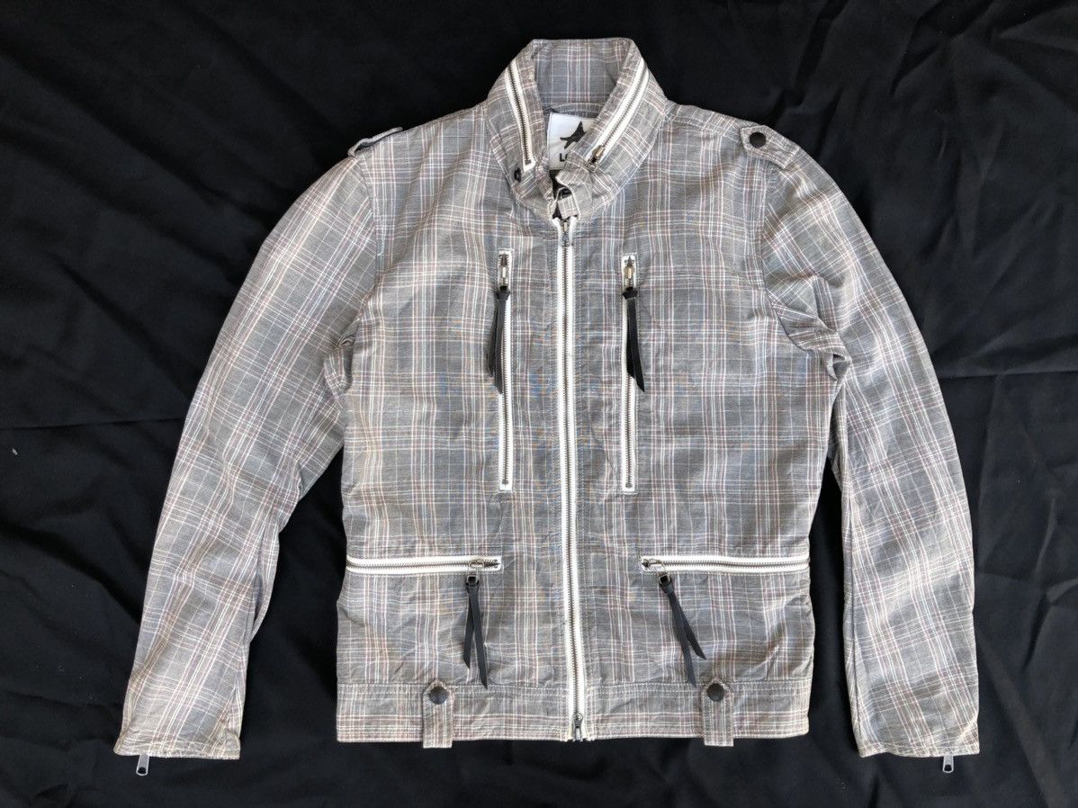 Levi's Vintage 2002 Levi’s Star Checks Moto Jacket Zipper Size US M / EU 48-50 / 2 - 1 Thumbnail