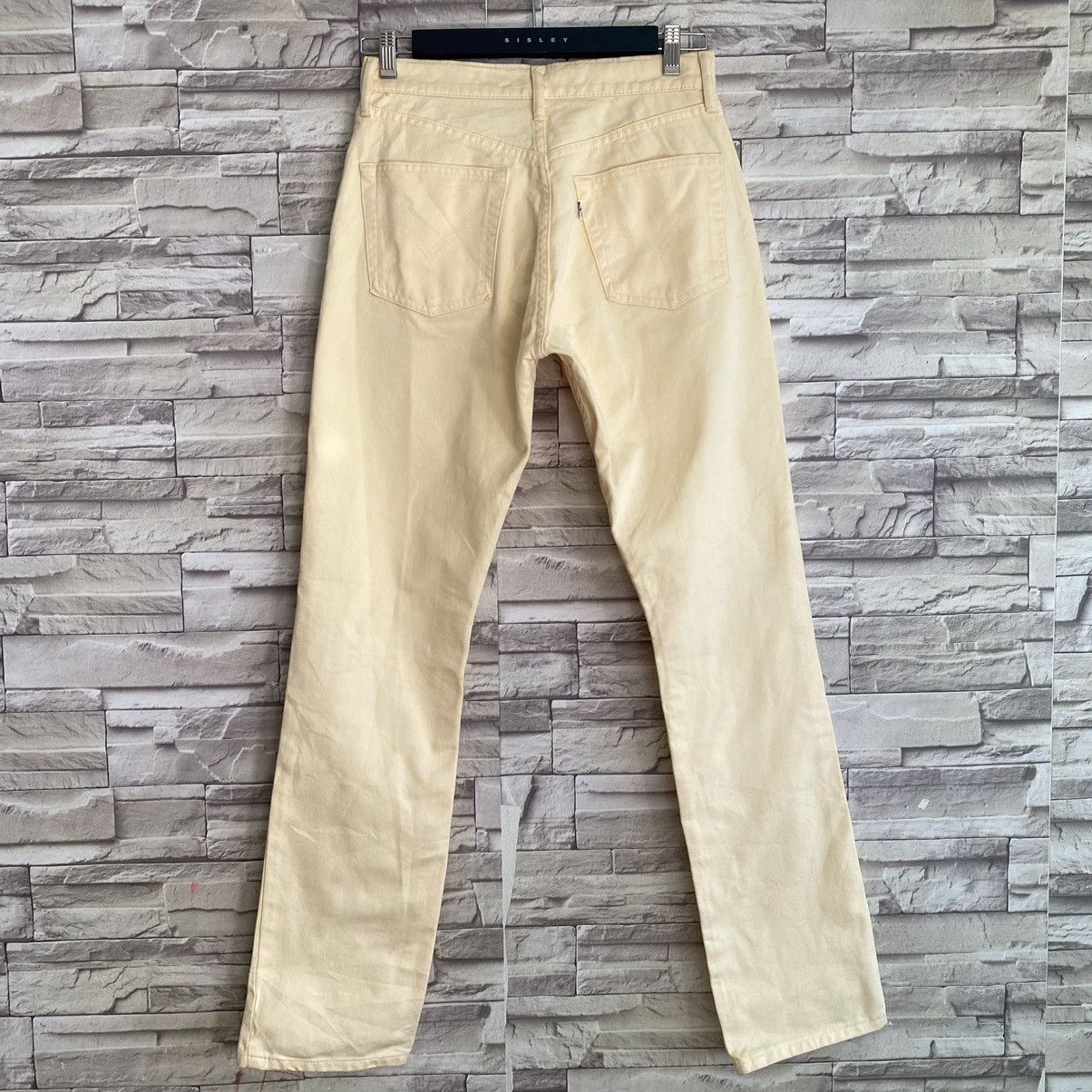 Levi's Vintage Levis 554 Jeans Straight Soft Yellow 29x32 Size US 29 - 8 Thumbnail