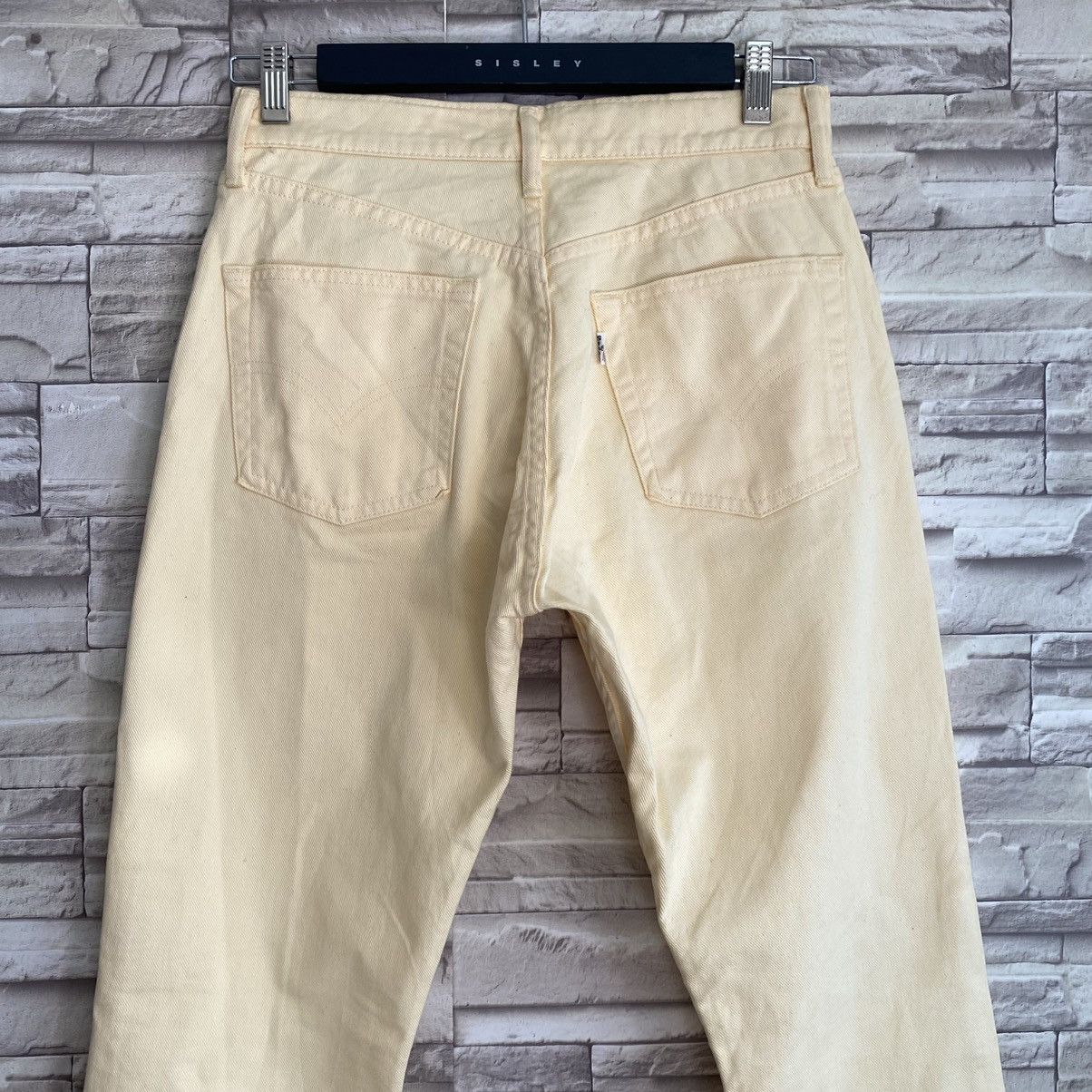 Levi's Vintage Levis 554 Jeans Straight Soft Yellow 29x32 Size US 29 - 9 Thumbnail