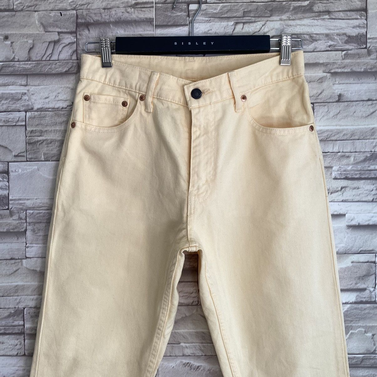 Levi's Vintage Levis 554 Jeans Straight Soft Yellow 29x32 Size US 29 - 4 Thumbnail