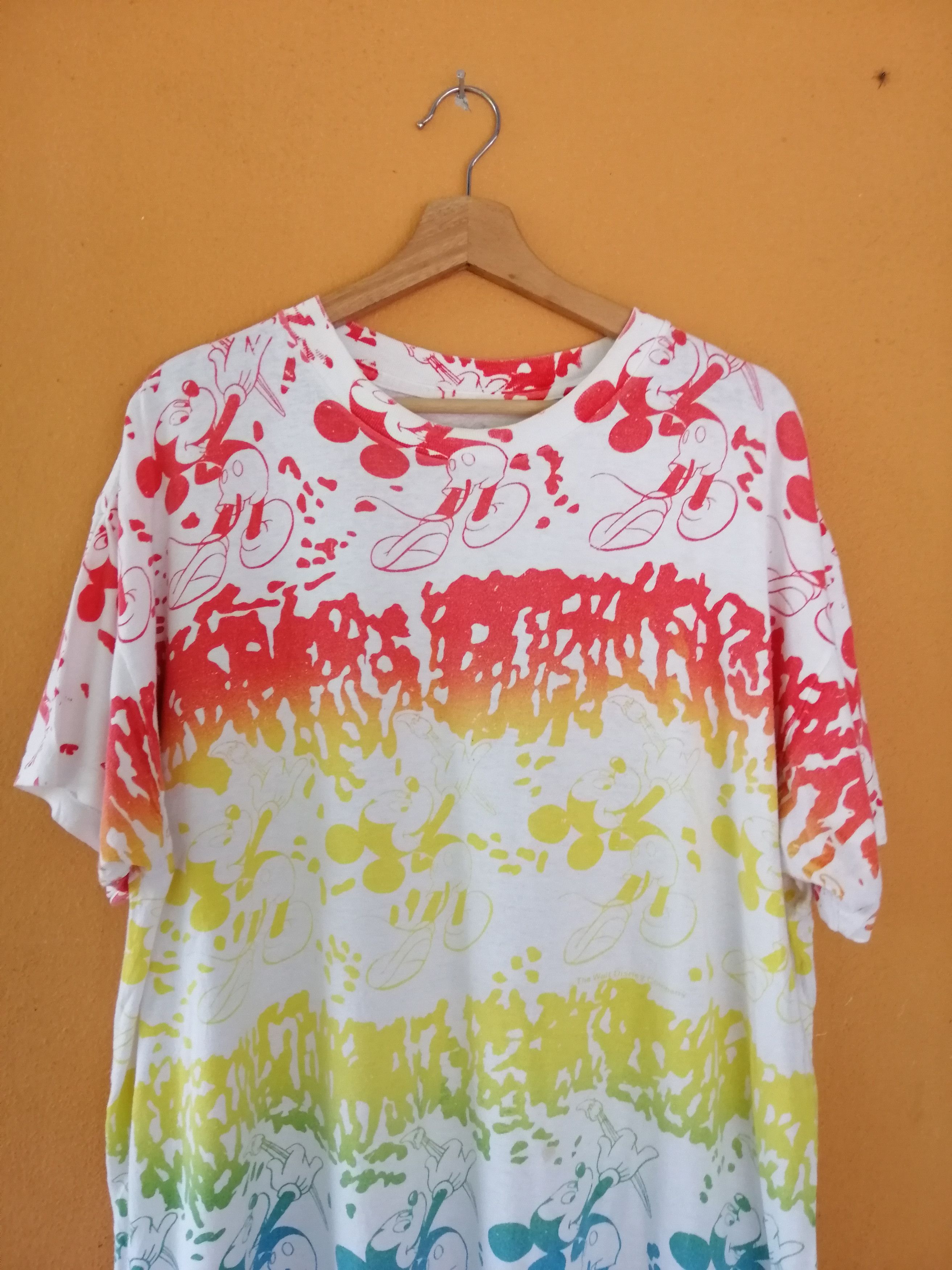 Disney × Mickey Inc × Mickey Unlimited Vintage Mickey Mouse Tie Dye Fullprint Graphic Big Size XL Size US XL / EU 56 / 4 - 4 Thumbnail