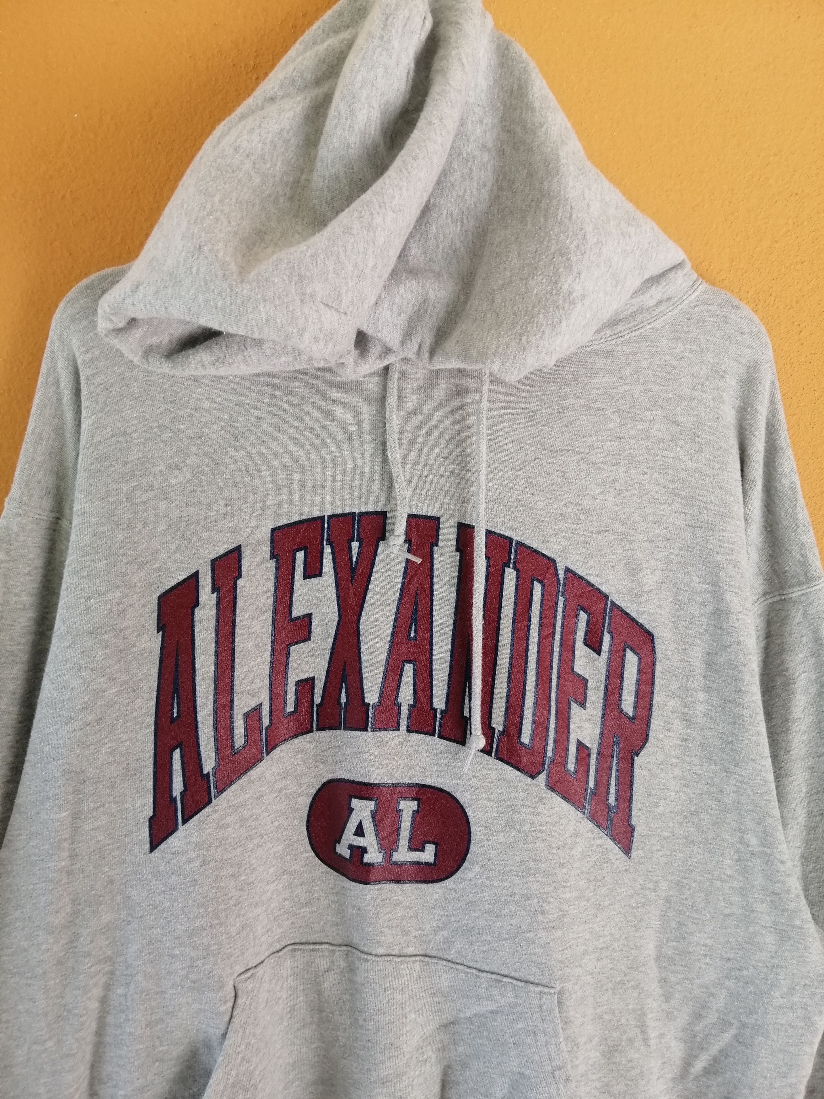 Designer × Russell Athletic × Vintage vintage 90s Alexander Hoodie Big Logo Sweatshirt B1 Size US XL / EU 56 / 4 - 2 Thumbnail