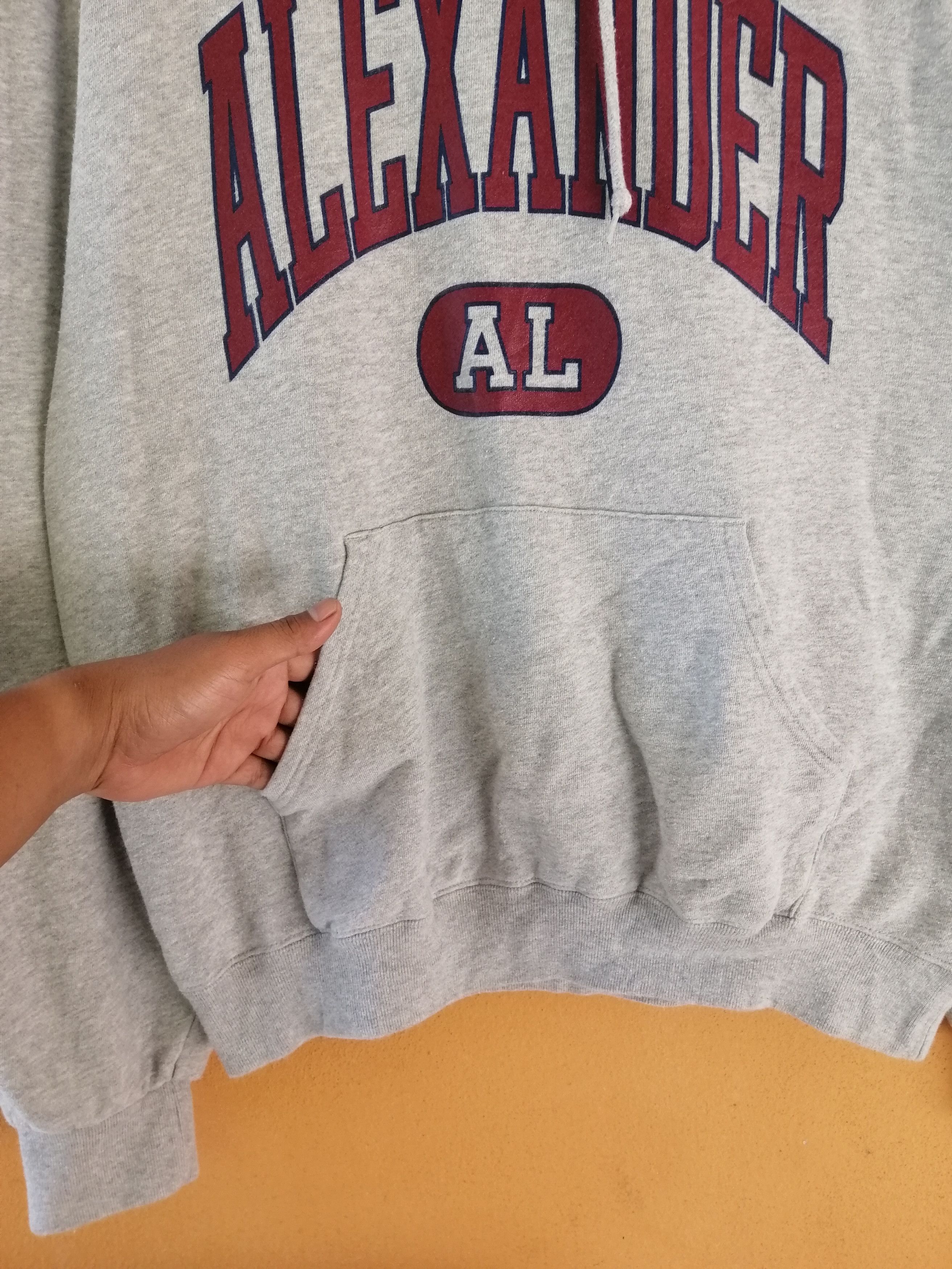 Designer × Russell Athletic × Vintage vintage 90s Alexander Hoodie Big Logo Sweatshirt B1 Size US XL / EU 56 / 4 - 7 Thumbnail