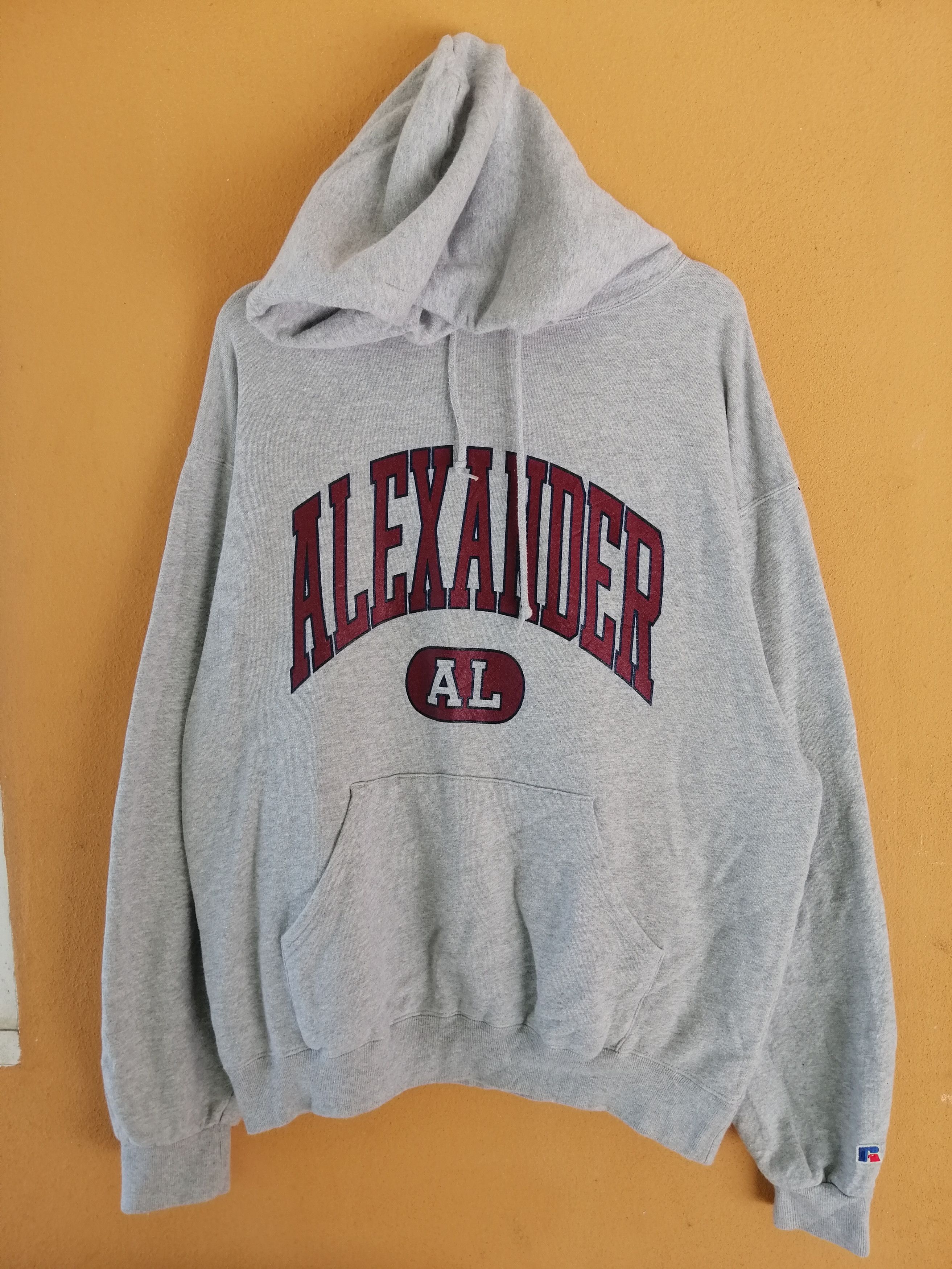 Designer × Russell Athletic × Vintage vintage 90s Alexander Hoodie Big Logo Sweatshirt B1 Size US XL / EU 56 / 4 - 1 Thumbnail