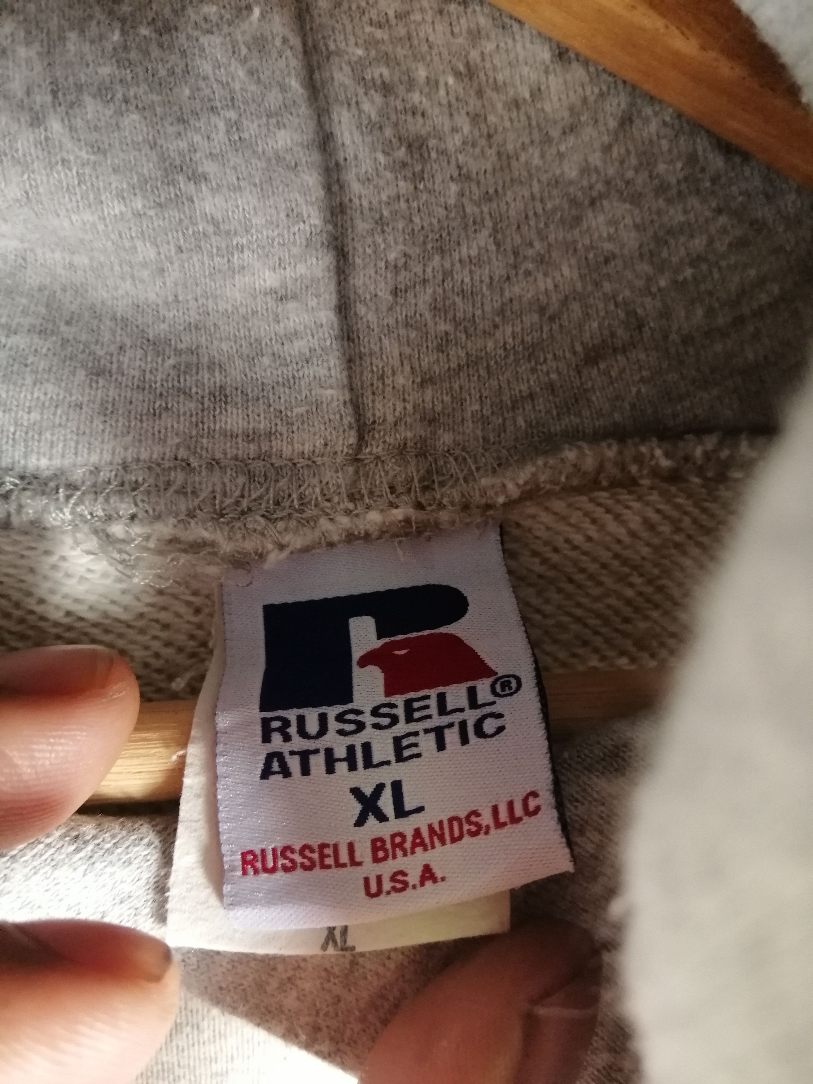 Designer × Russell Athletic × Vintage vintage 90s Alexander Hoodie Big Logo Sweatshirt B1 Size US XL / EU 56 / 4 - 6 Thumbnail
