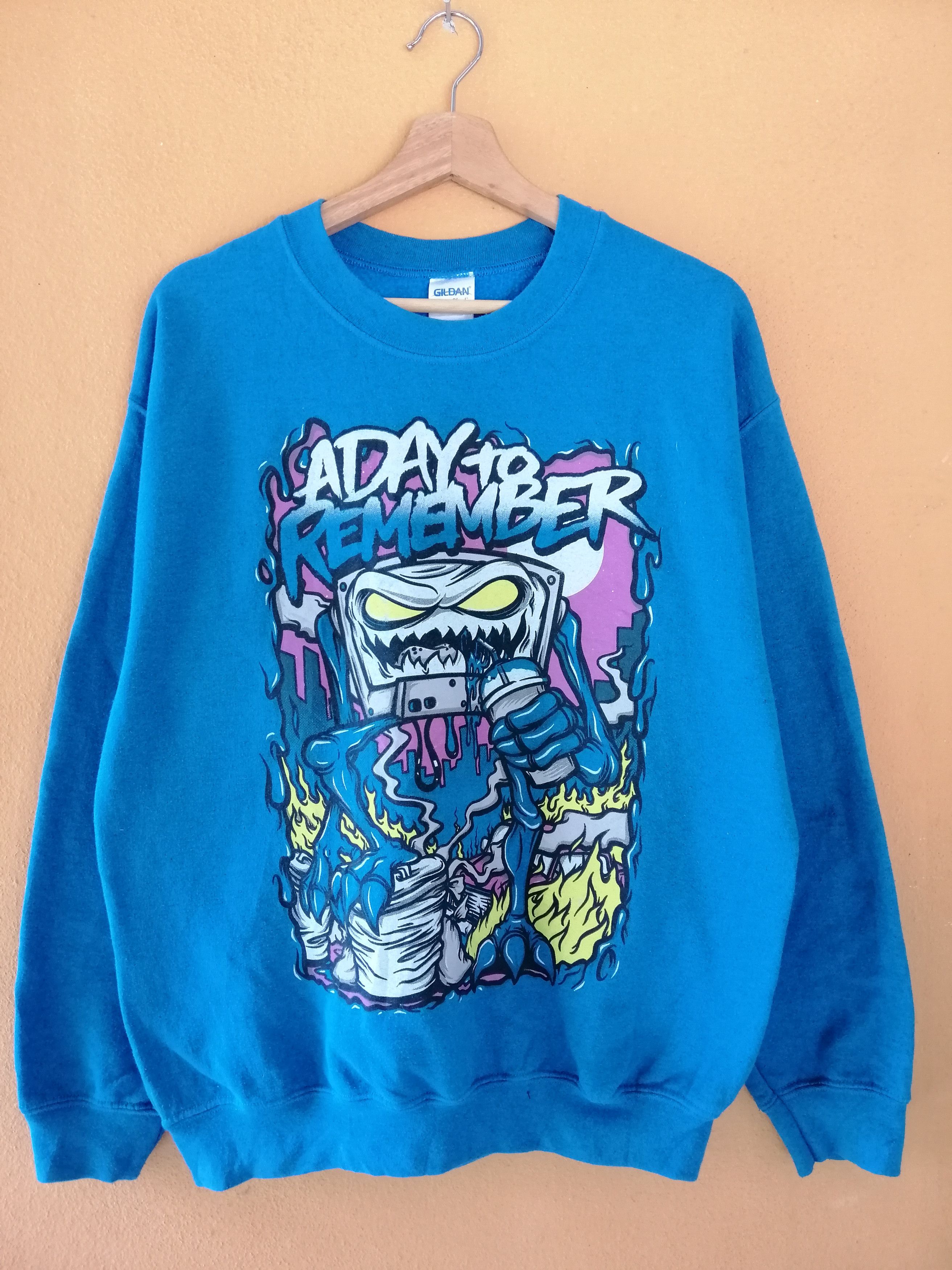 Band Tees Vintage A Day To Remember Punk Rock Band Sweatshirt B13 Size US M / EU 48-50 / 2 - 1 Thumbnail