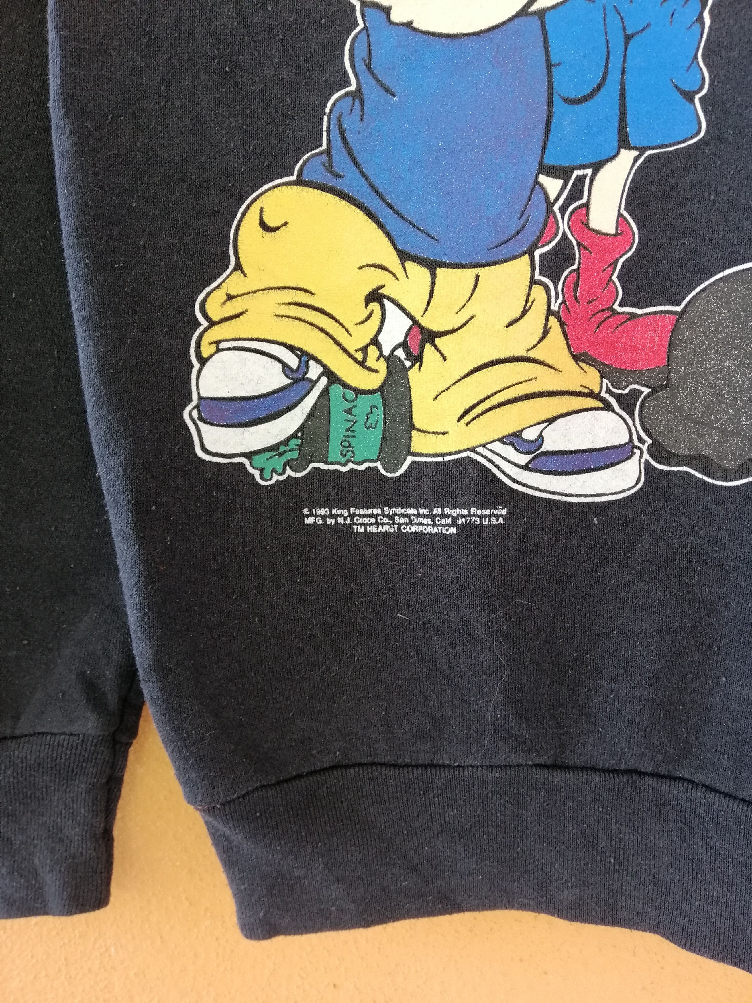 Cartoon Network Vintage 1993 POPEYE And The Sailor Man Sweatshirt B6 Size US S / EU 44-46 / 1 - 6 Thumbnail