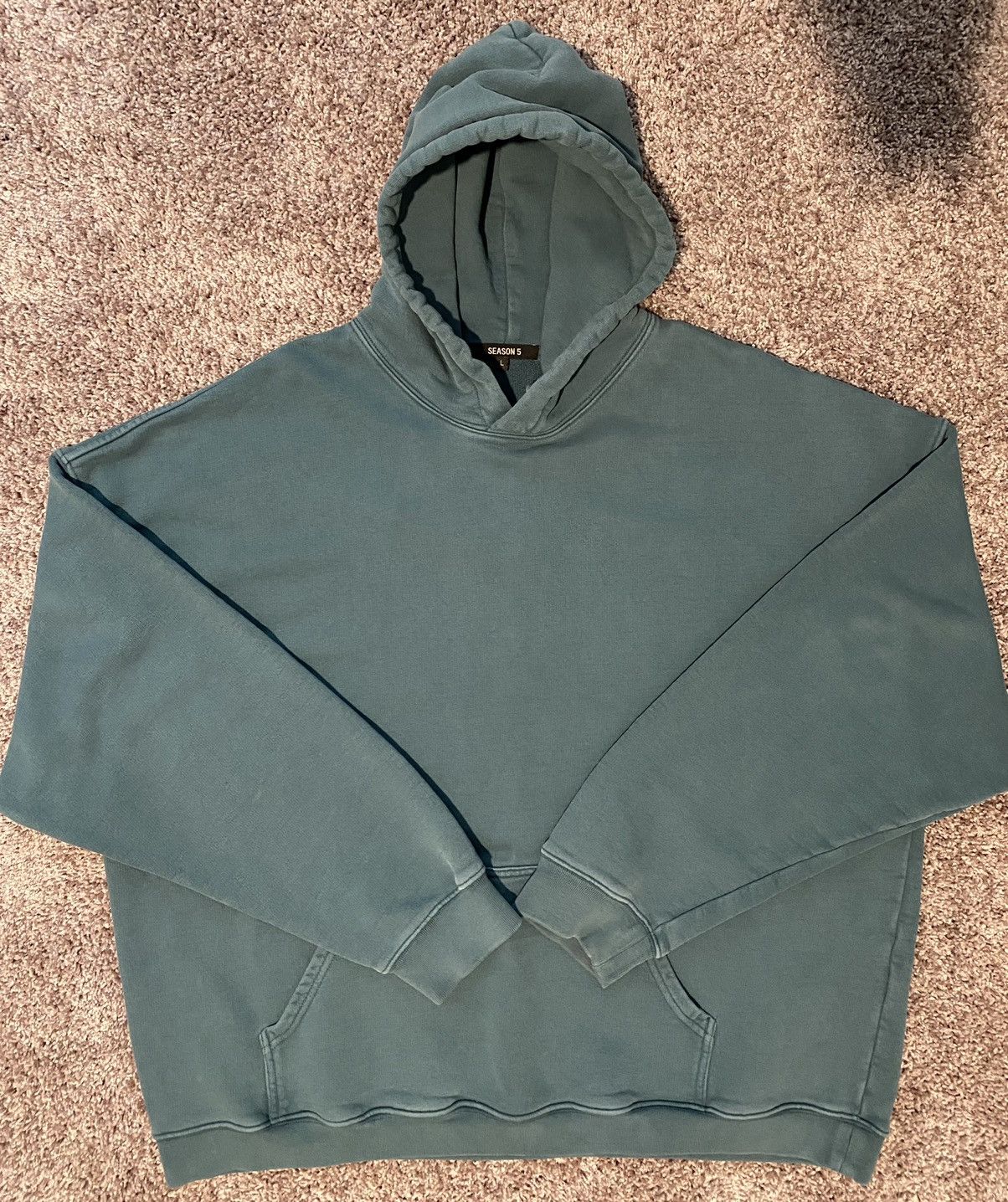 Kanye West Yeezy Season Yeezy Season 5 Hoodie Teal Grailed