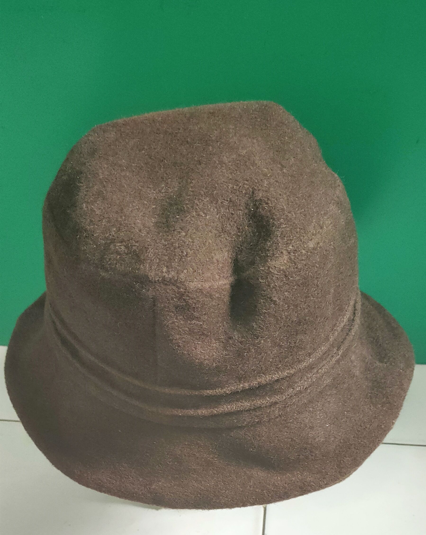 image of Kenzo Vintage Bucket Hats in Brown Suede, Men's